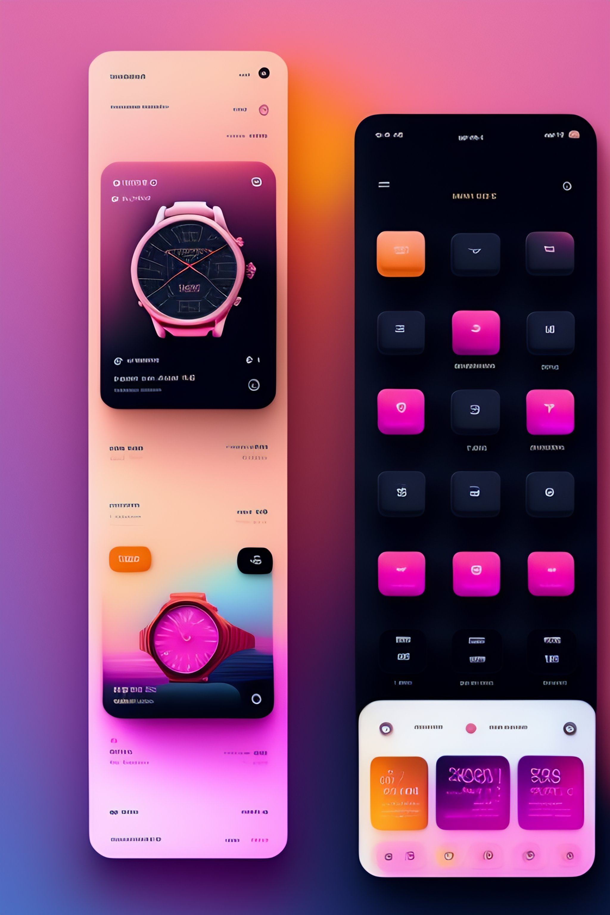 Lexica - UI UX interface design dimensional elements on behance ...