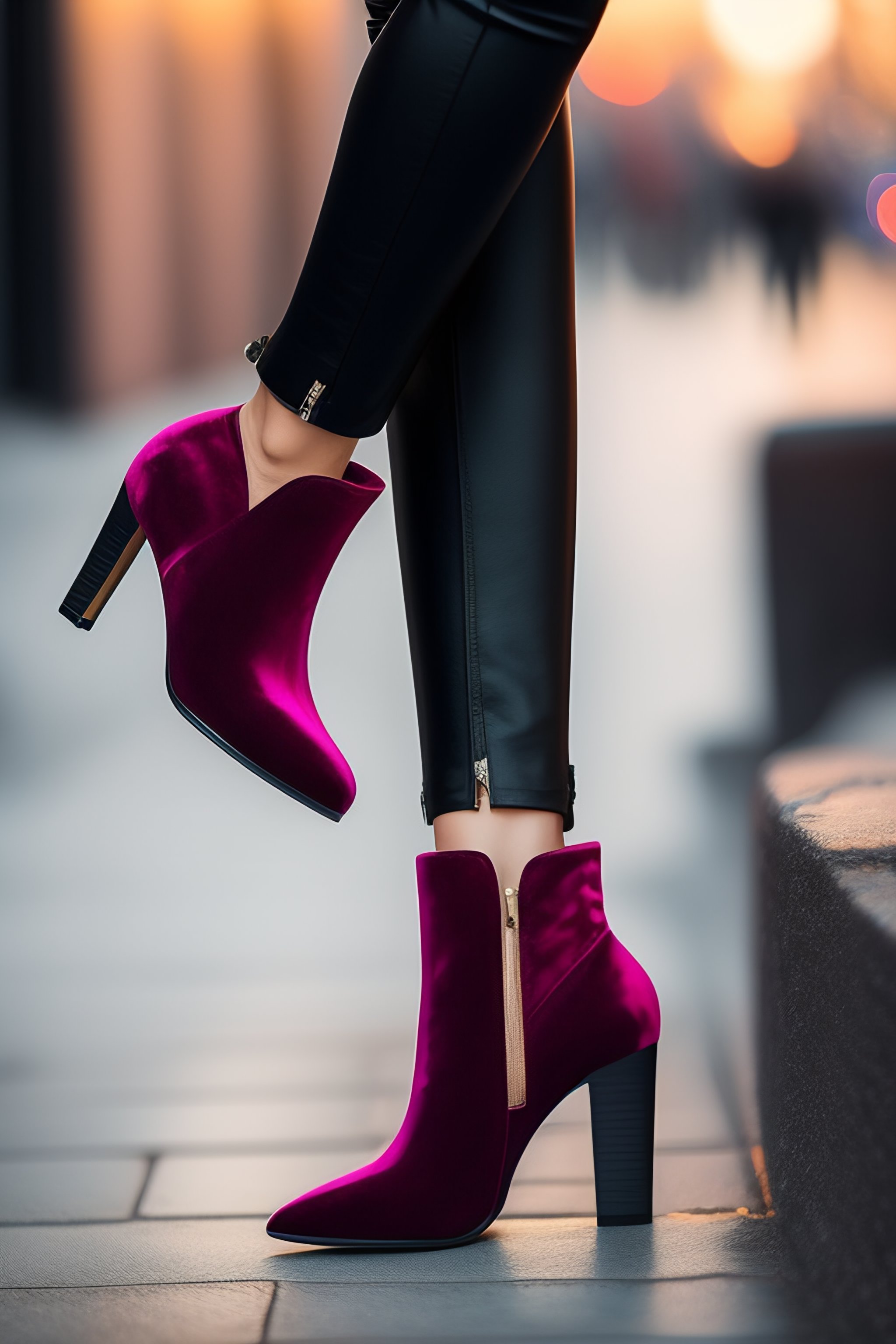 Lexica - Ankle boots with velvet