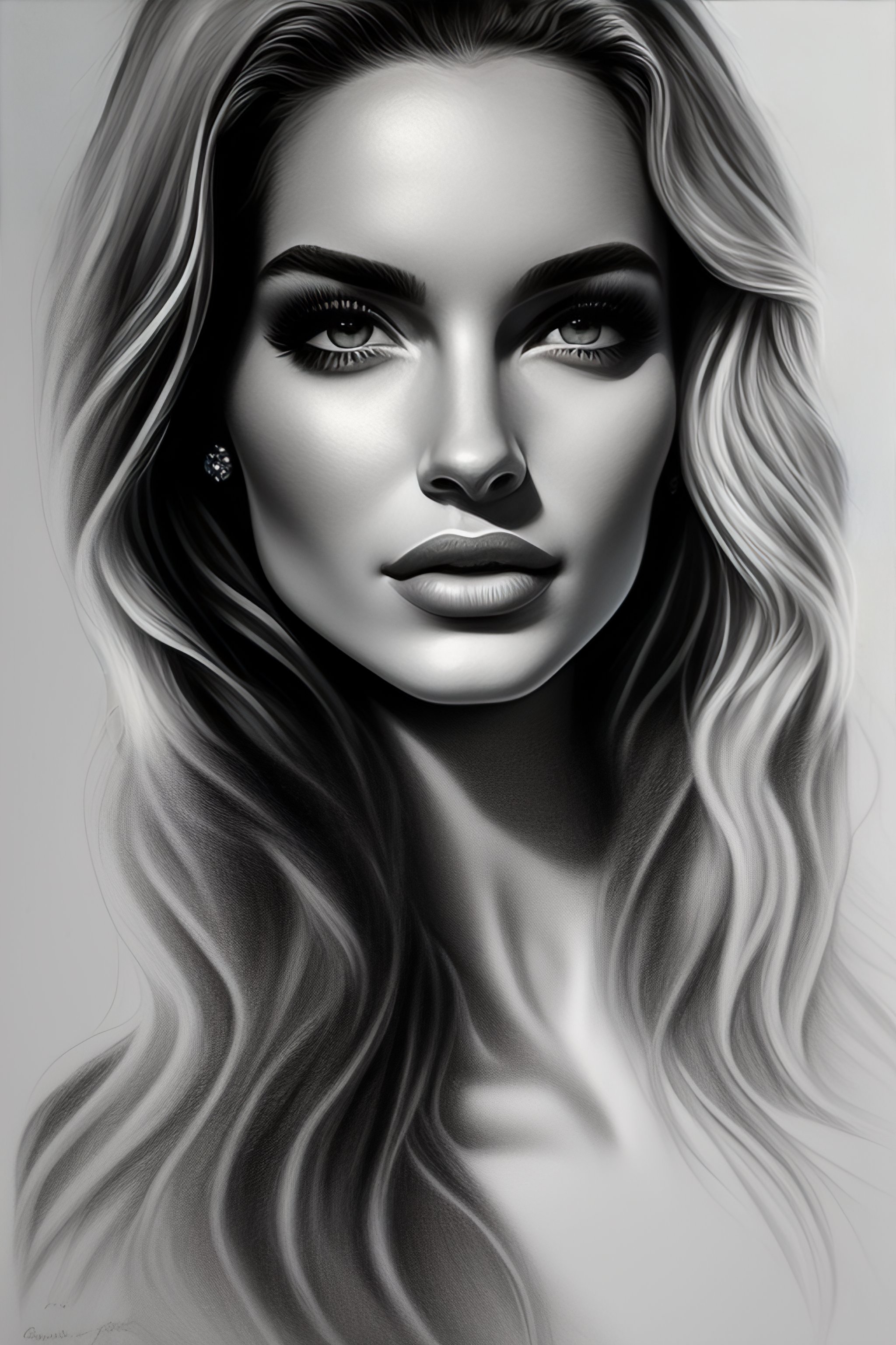 Lexica - ! dream drawing of a very beautiful woman, highly detailed ...