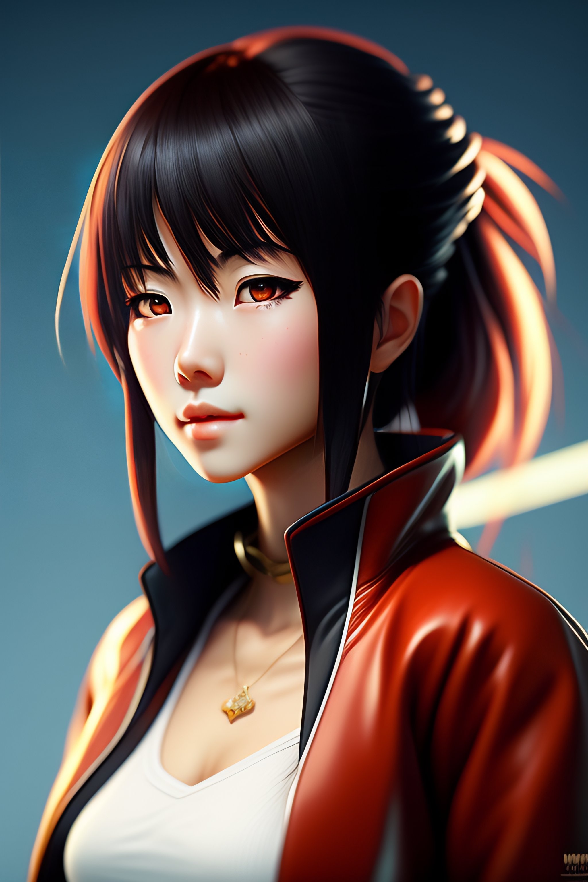 Lexica - Portrait of an anime character hyper realistic