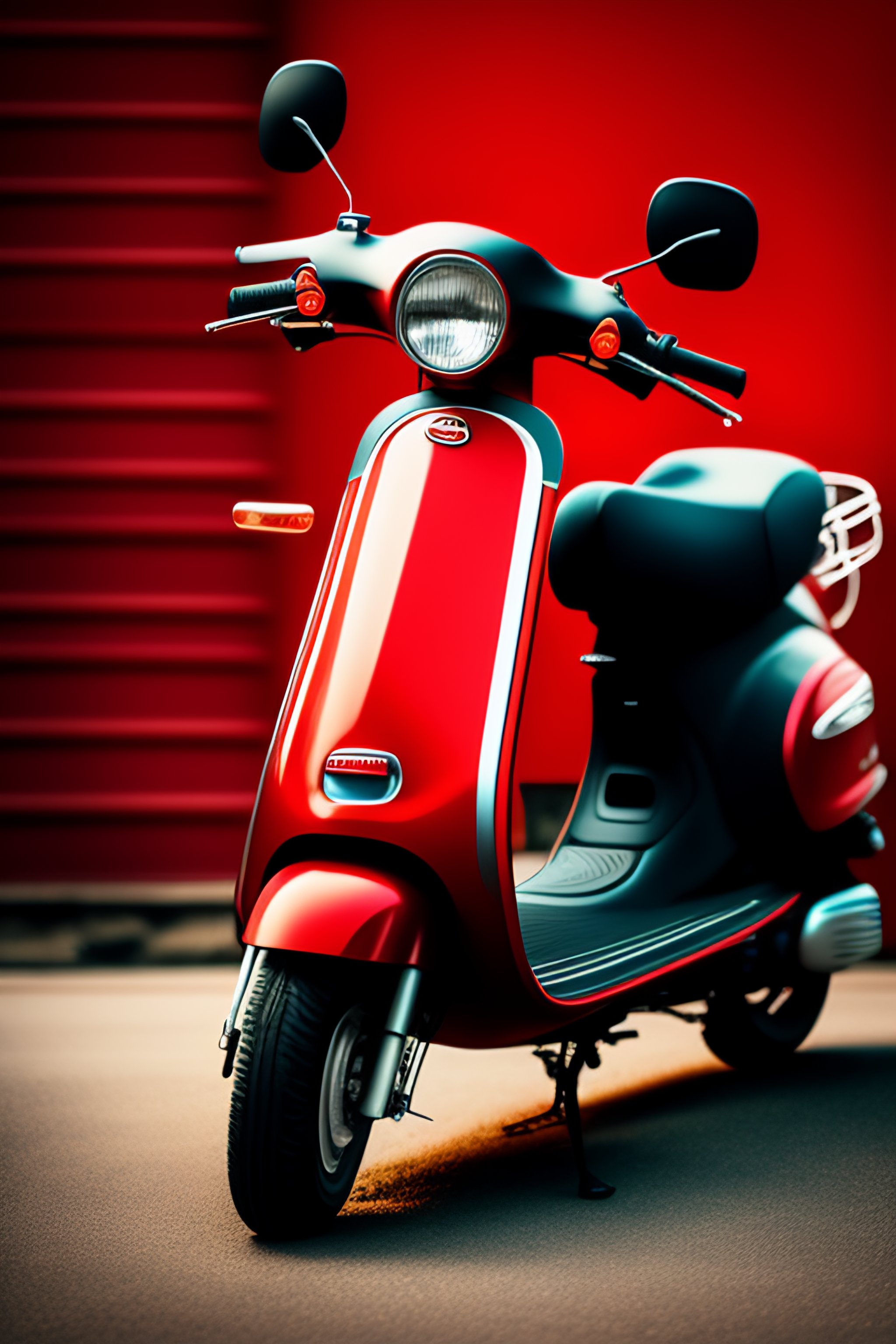 Lexica - Scooter sticker red