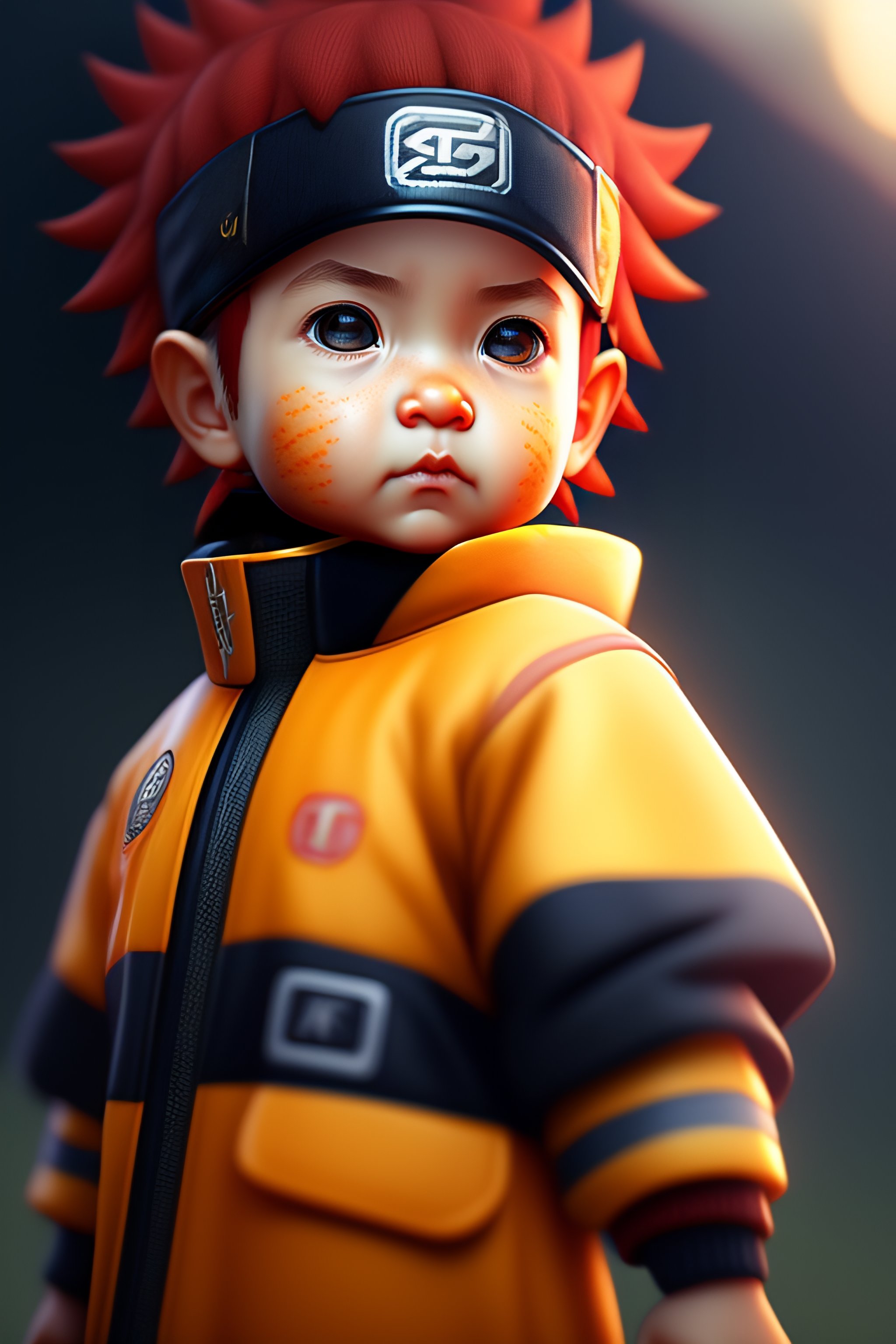 Lexica Baby Naruto, render, rembrandt, cgsociety, artstation trending