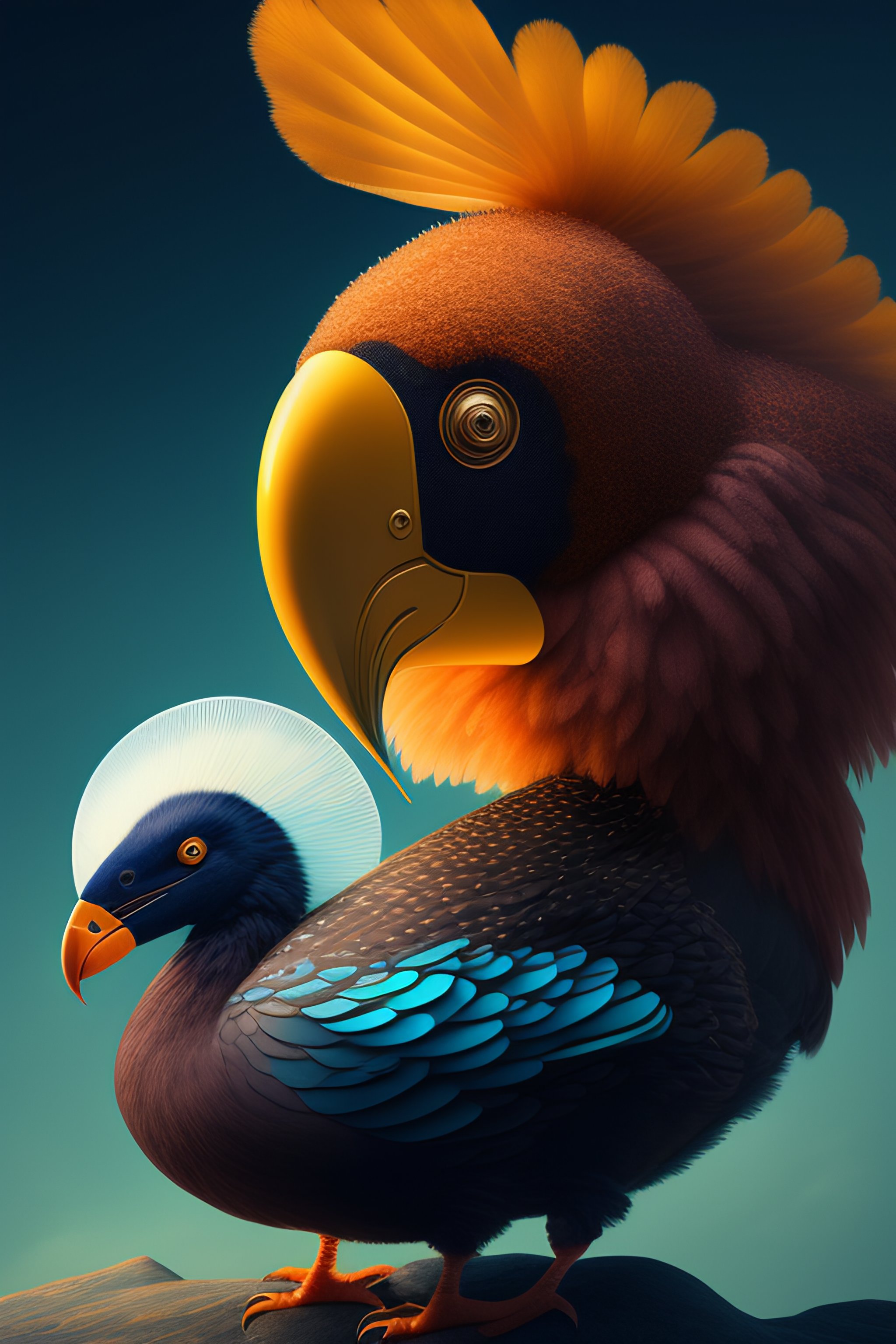 Lexica - Create a futuristic interpretation of a dodo bird ...