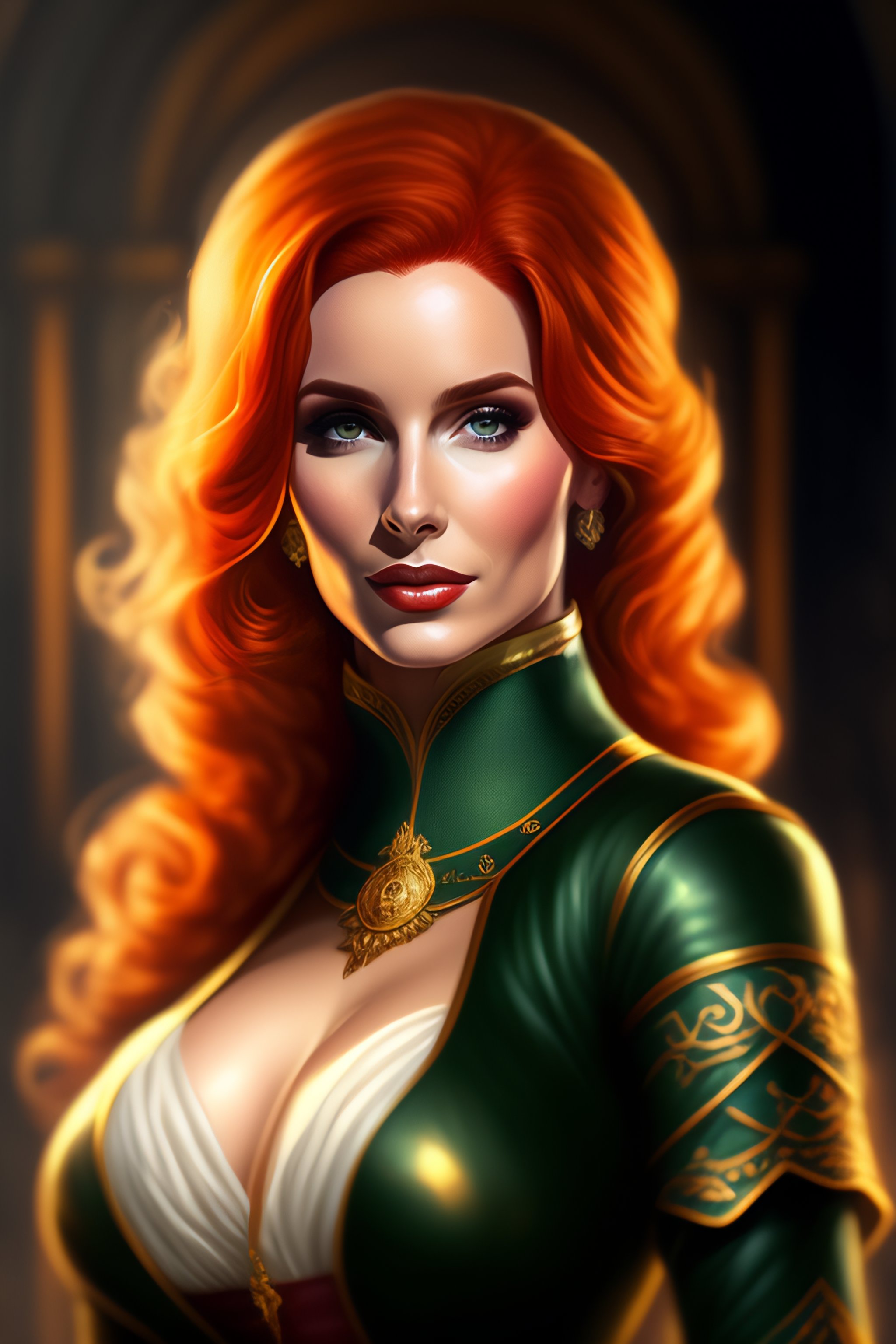 Lexica - Triss Merigold in style of batesz, fullbody portrait, very hot