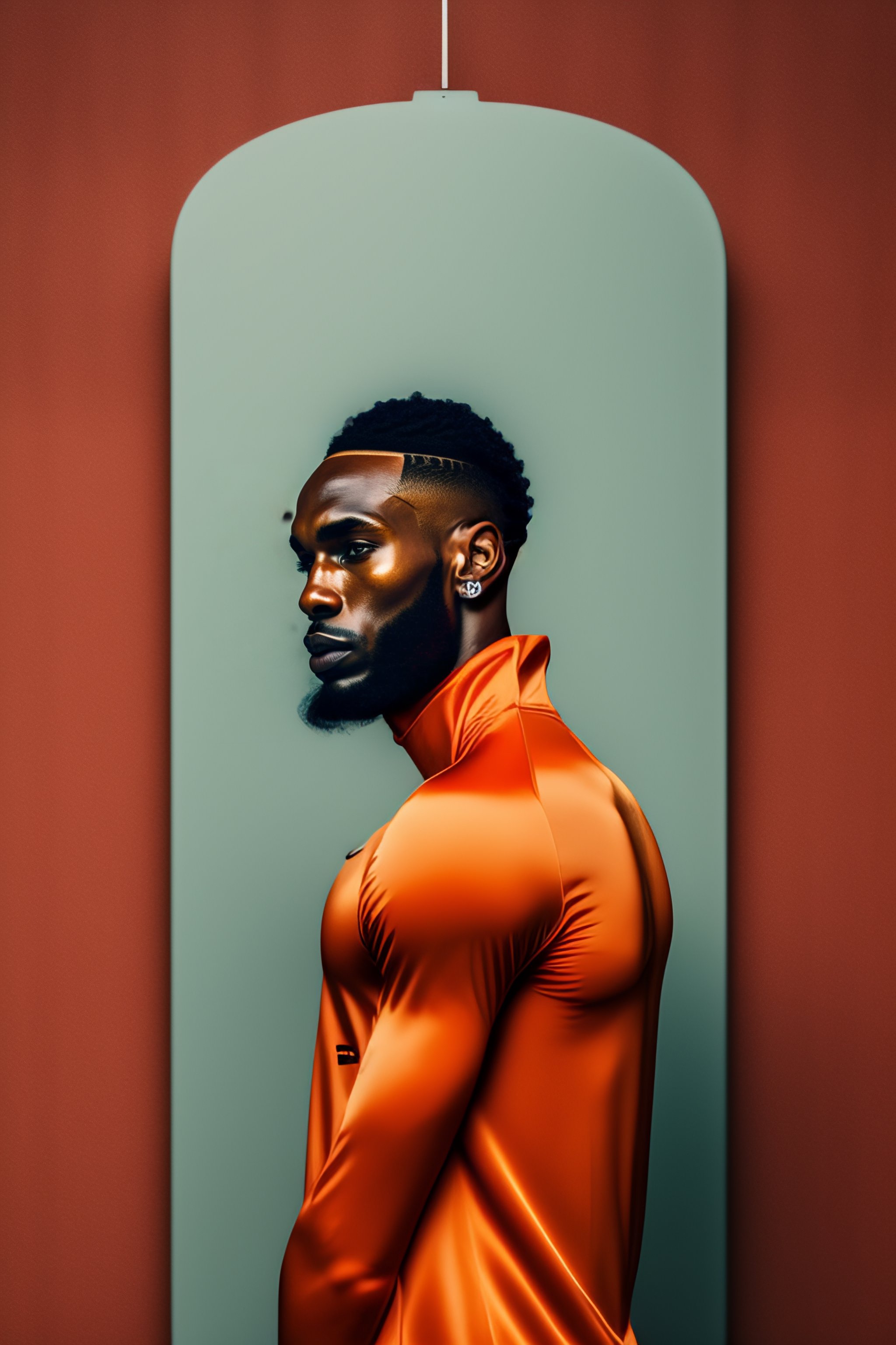 Lexica - Portrait of modern light skinned skinny male model that resembles  lebron james cooper dressed up as a carrot playing soccer