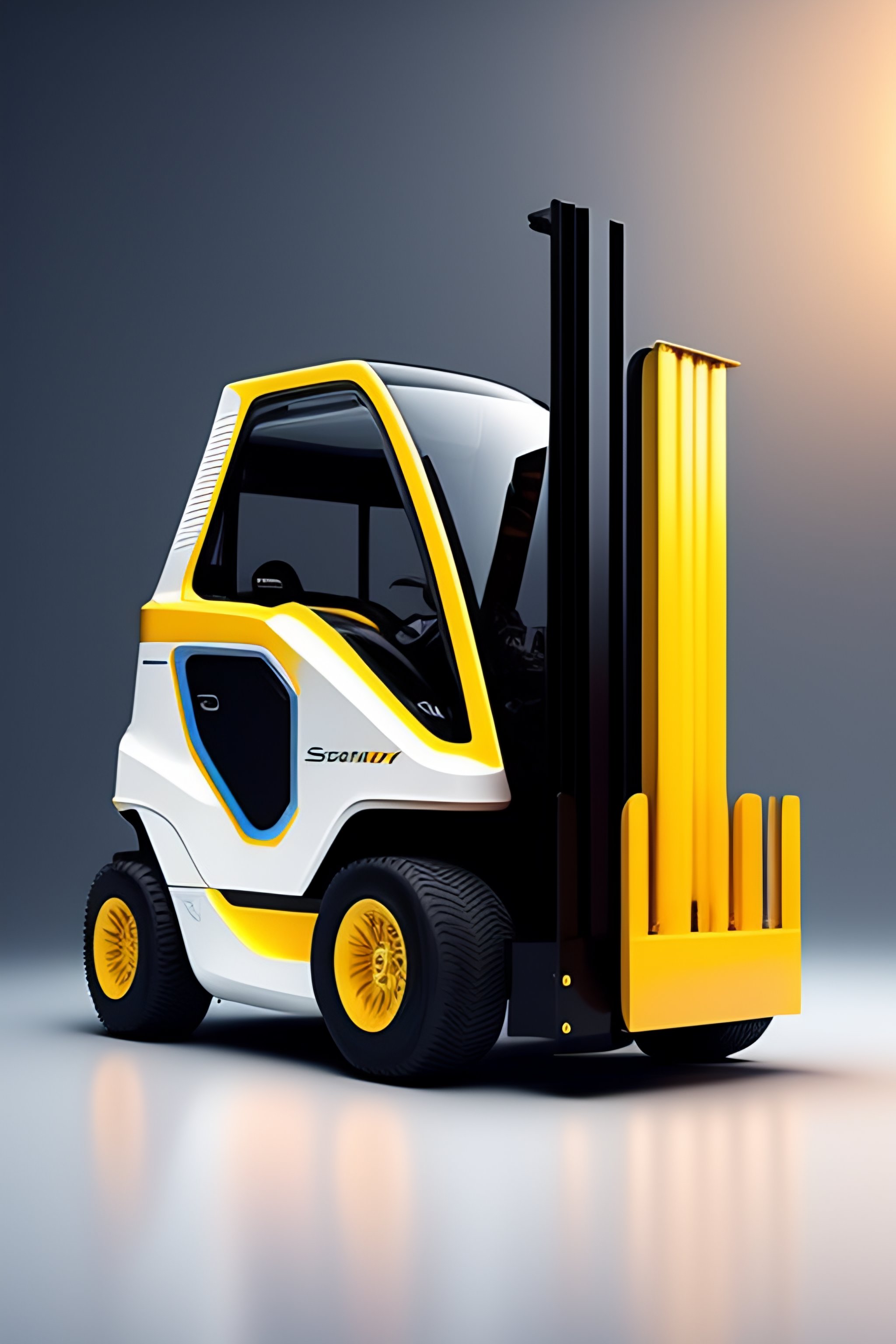 Lexica - Forklift, Sleek, modern design, autonomous driving, electric ...