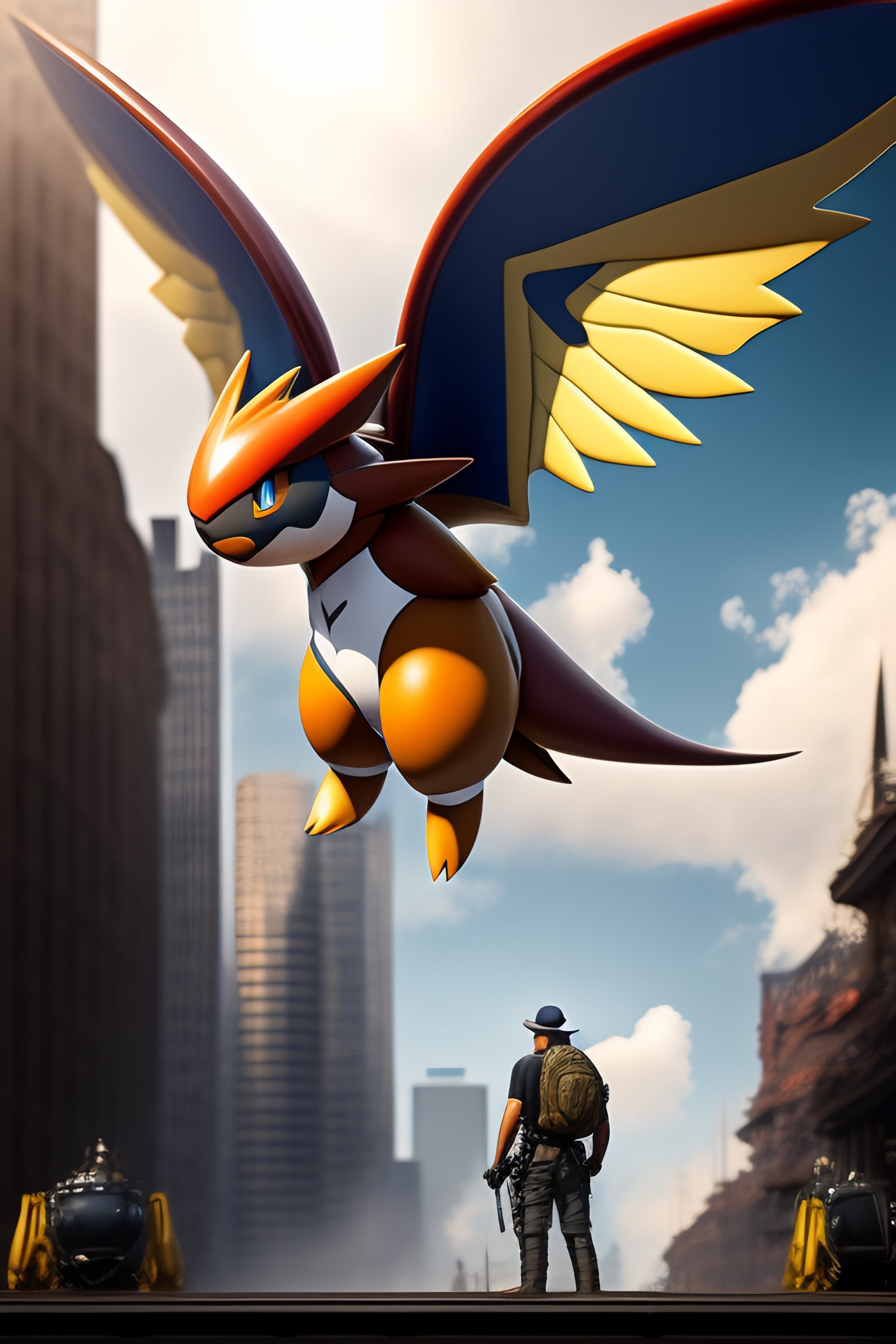 Lexica - Big steel pokémon with wings