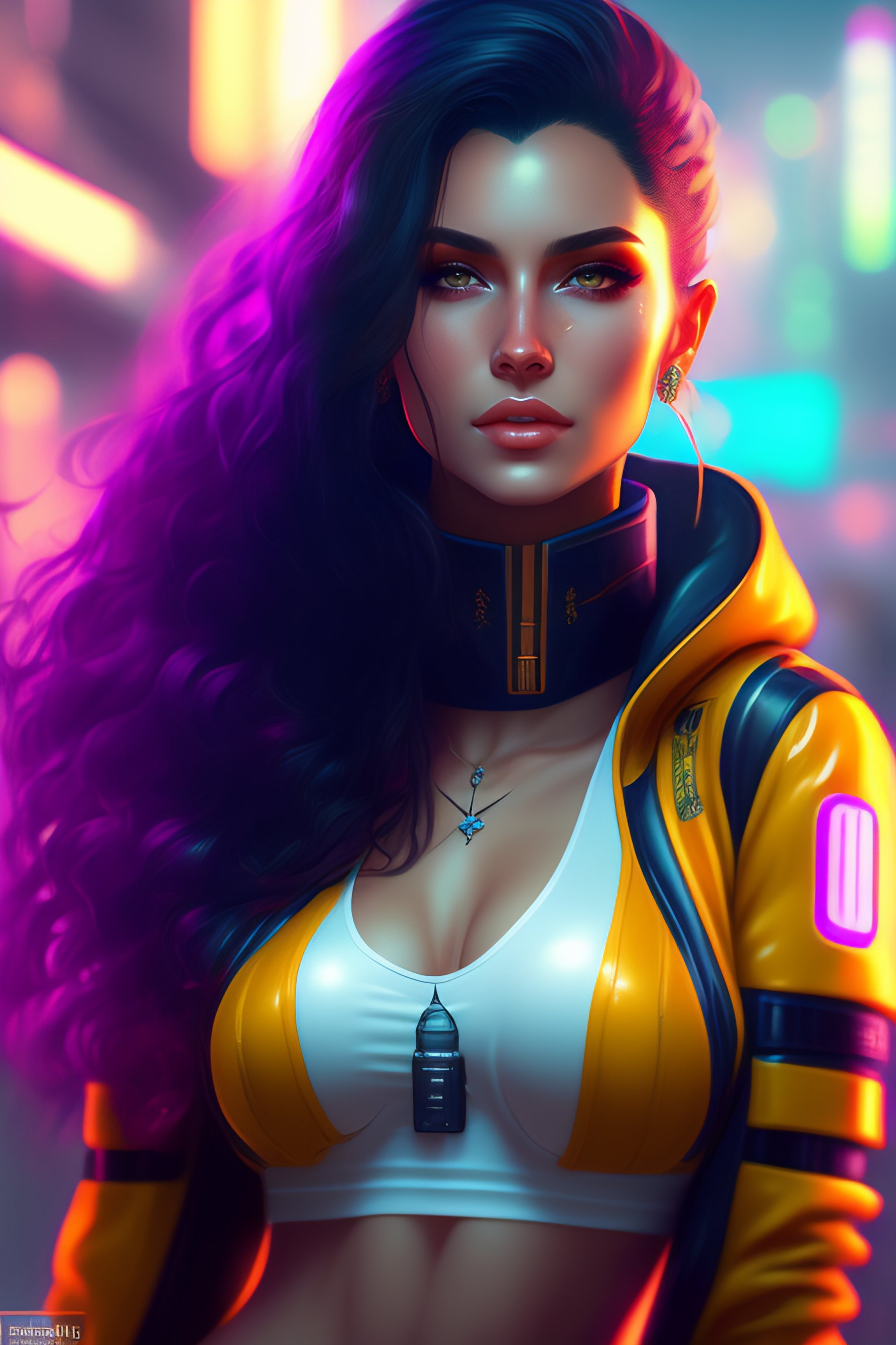 Lexica Beautiful Full Body Character Concept Art Cyberpunk 2077 Girl Digital Art Wlop 