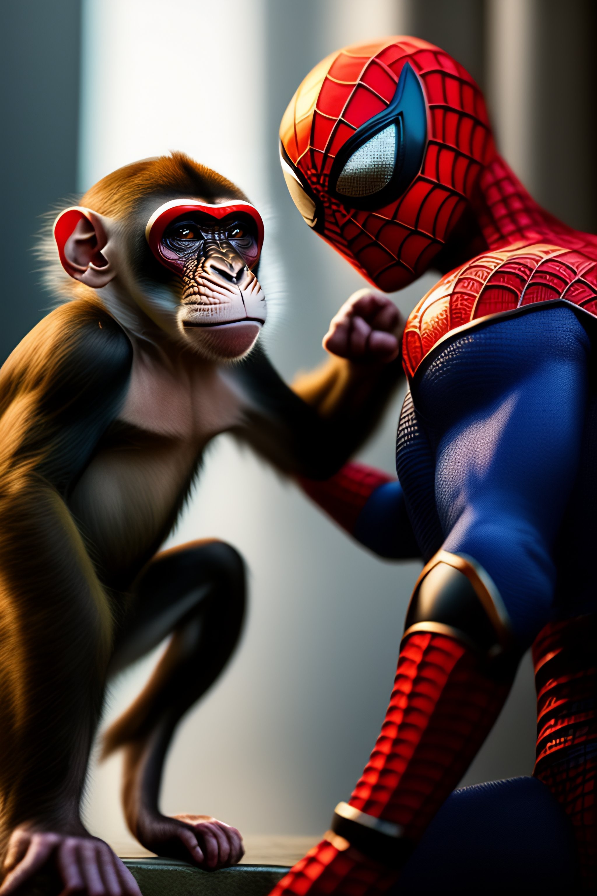 spider man vs spider monkey
