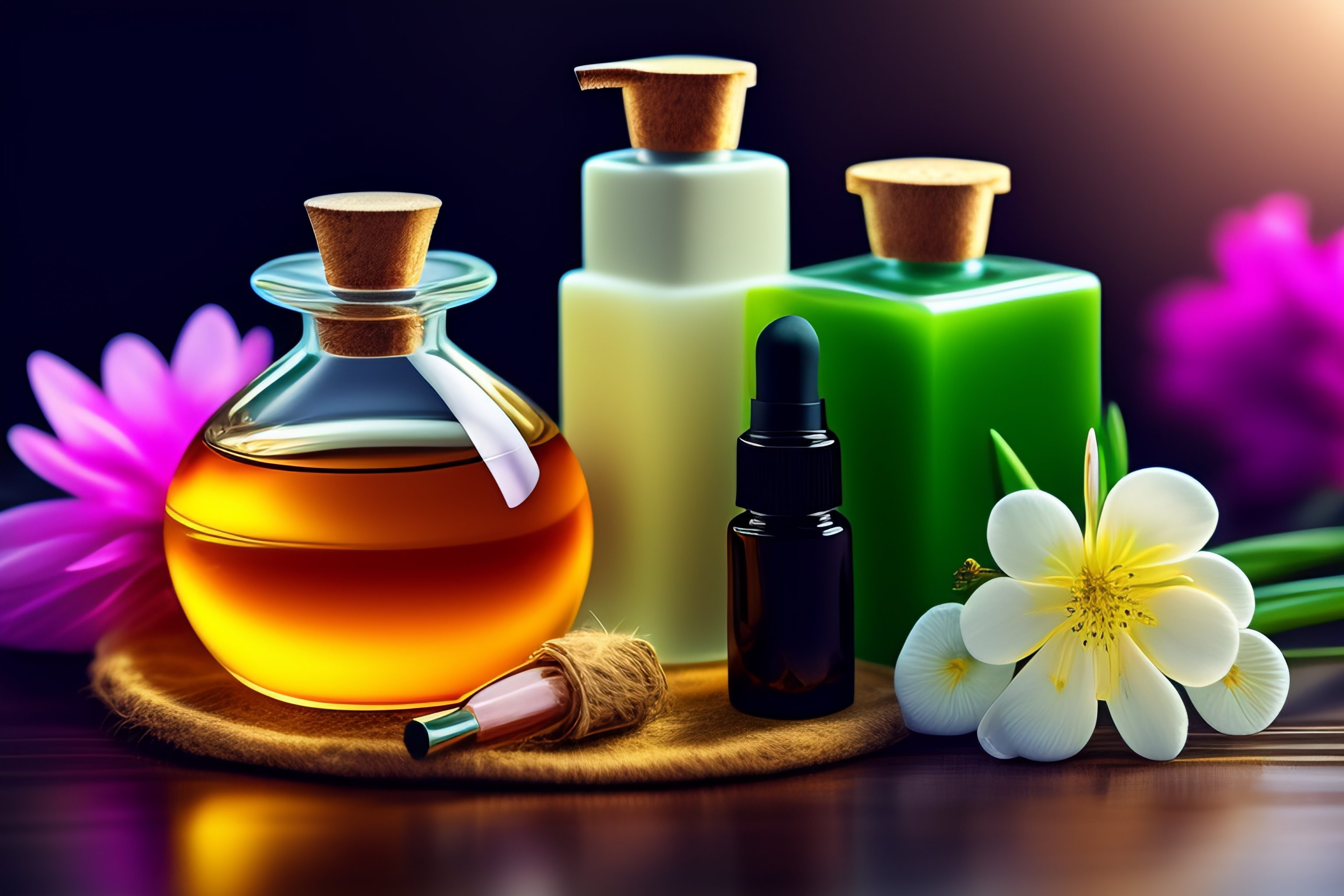 Lexica - Iphones photo of natural cosmetics, flowes, serum, cream ...