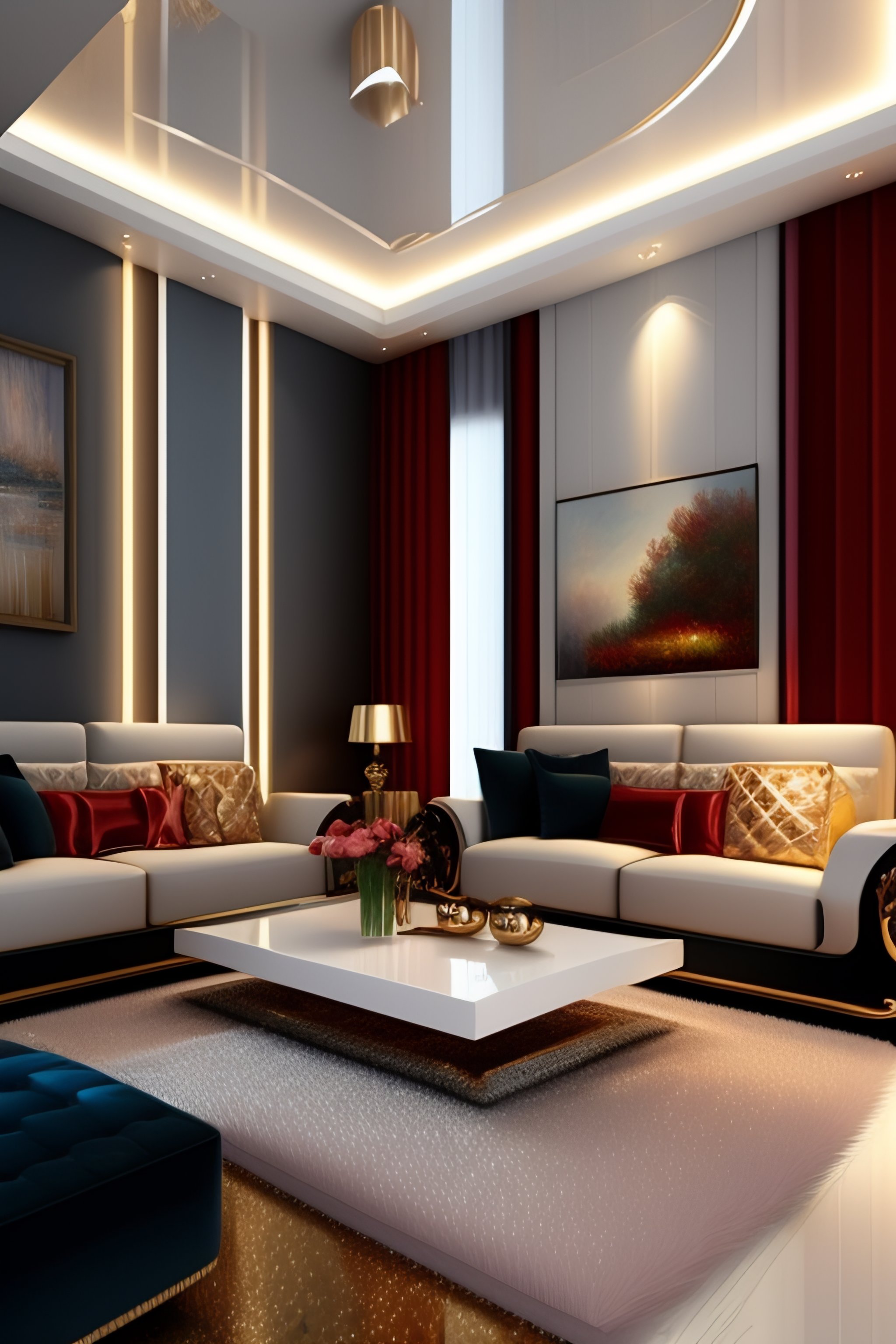 Lexica - Living room design by monet