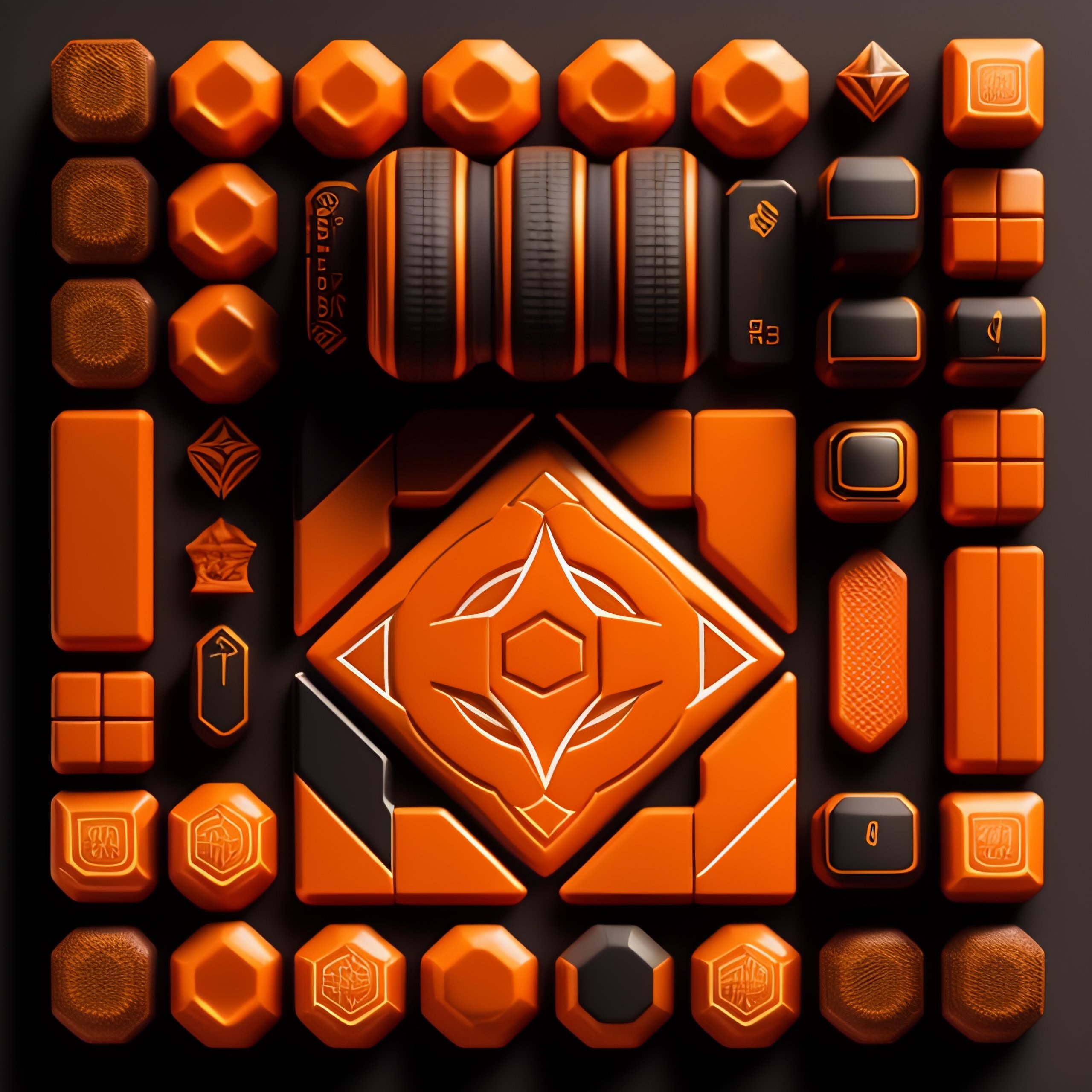 Lexica - CS-GO deluxe skin collection symbol, hollographic orange ...