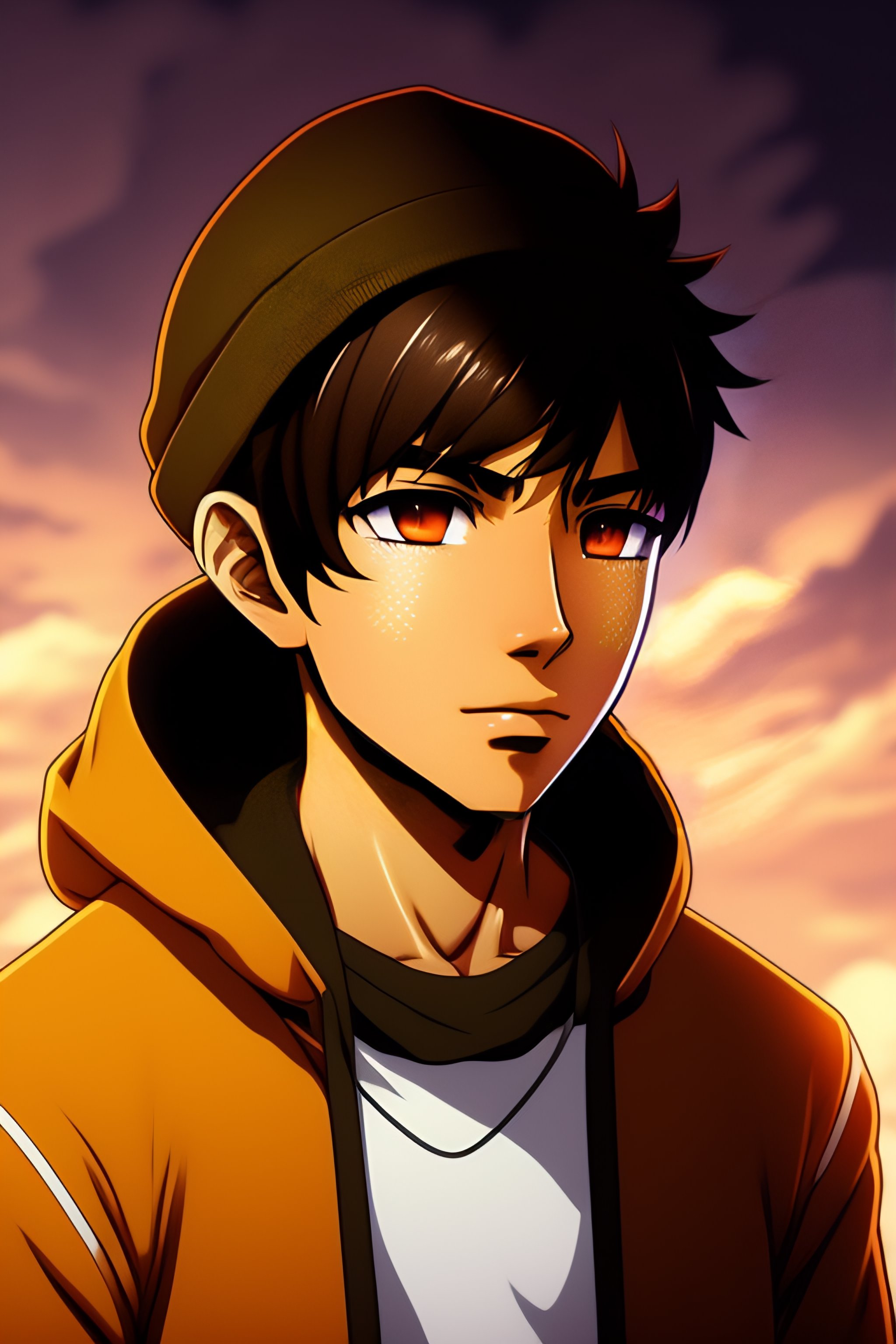 Lexica Anime Brown Guy Indian Light Brown Skin Brown Face Hoodie Light Brown Skin Hacker 5926