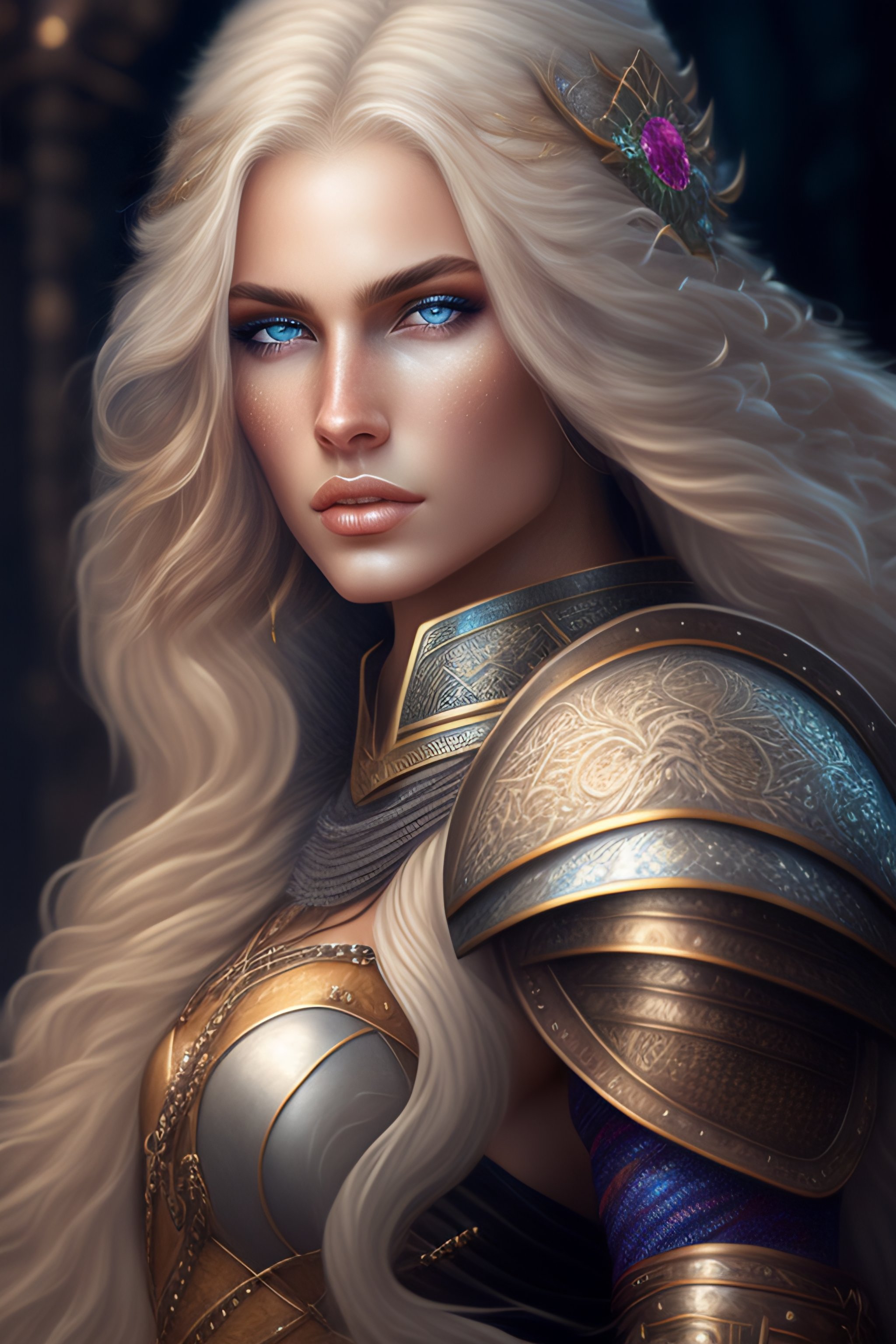 Lexica - A Beautiful Female Warrior, Full Body Shot, 8 K, Hyper 