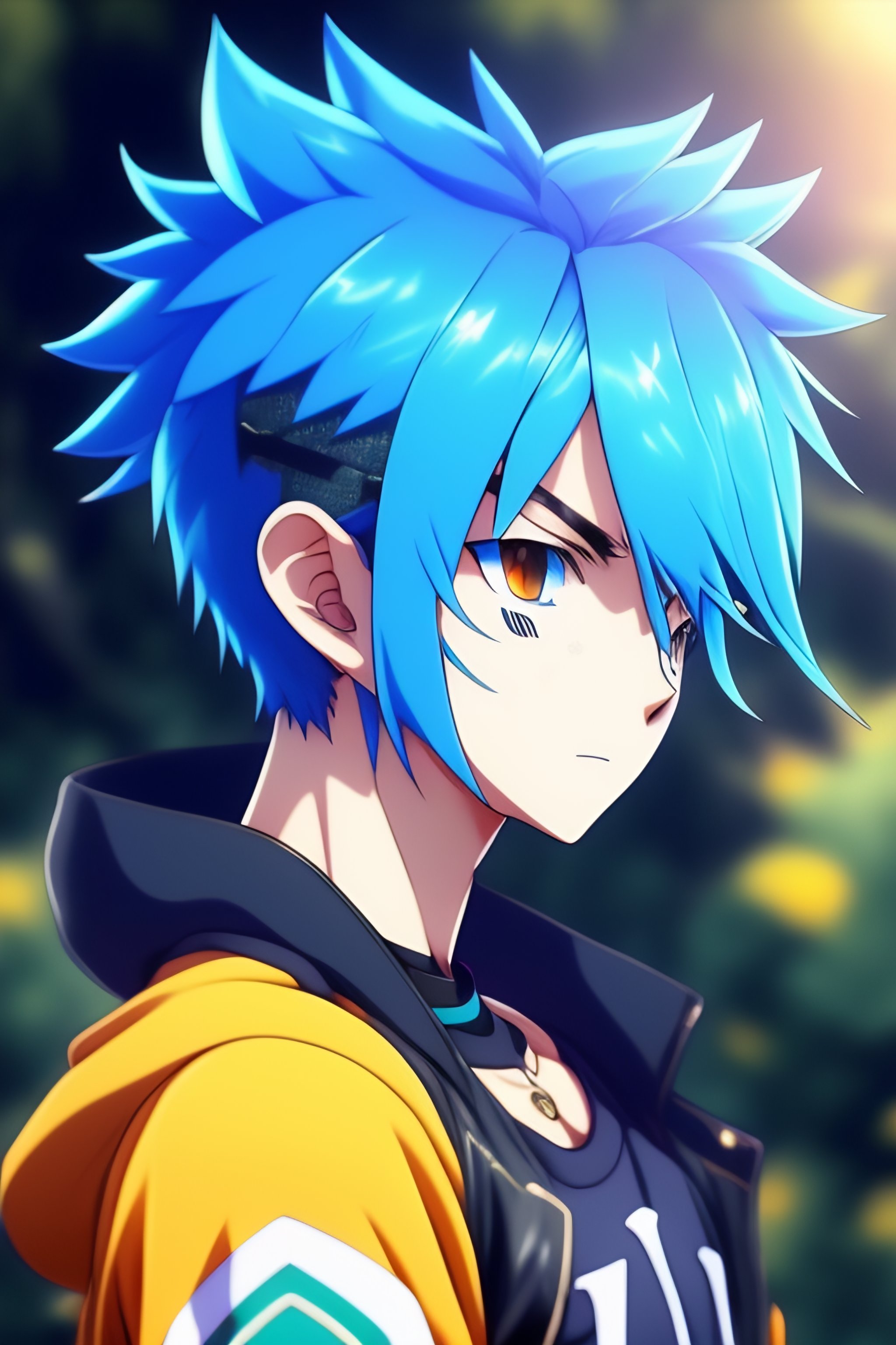 Anime Boy With Blue Hair 4553