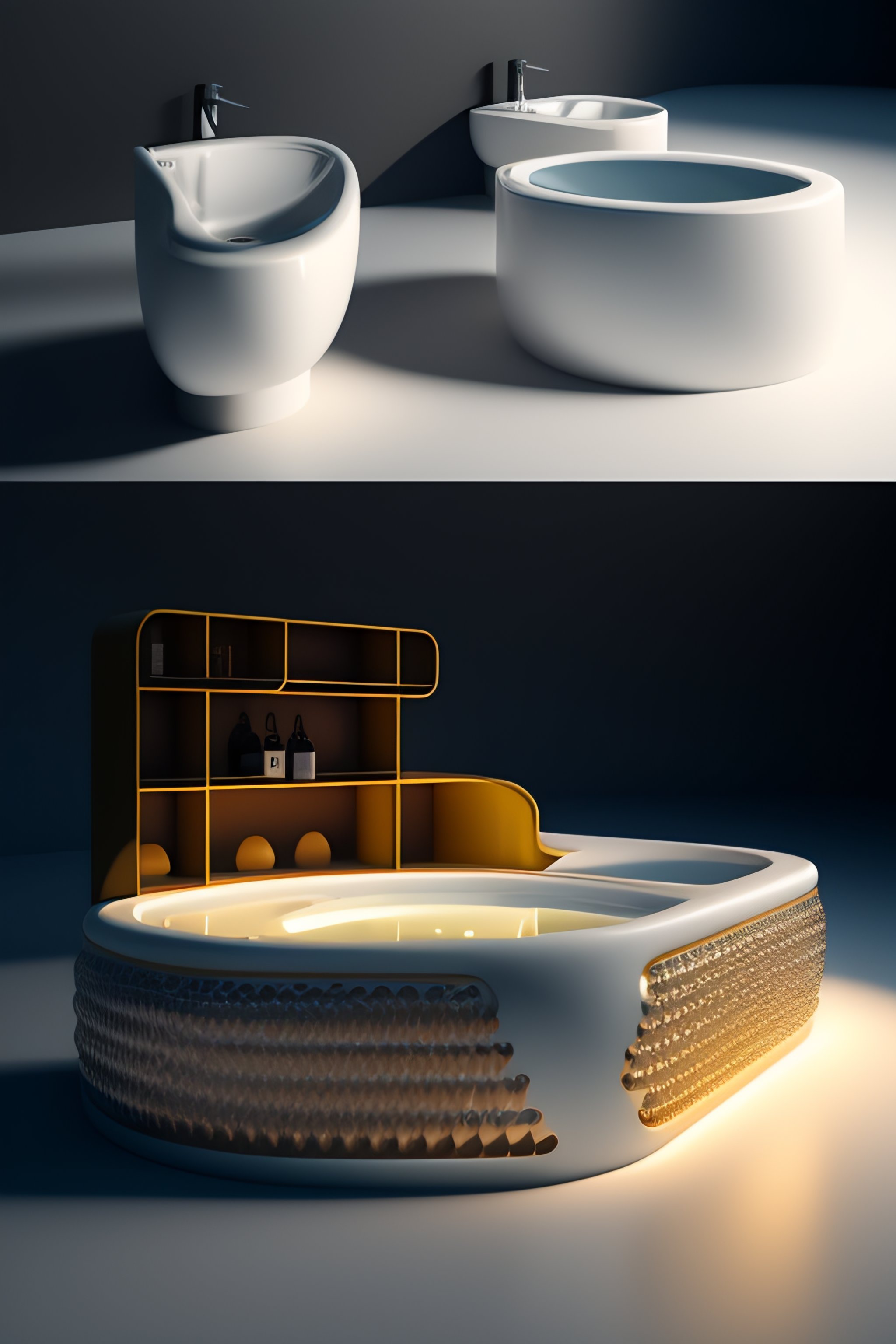 Lexica Urinals and urinal cakes, Knolling, Knolling layout