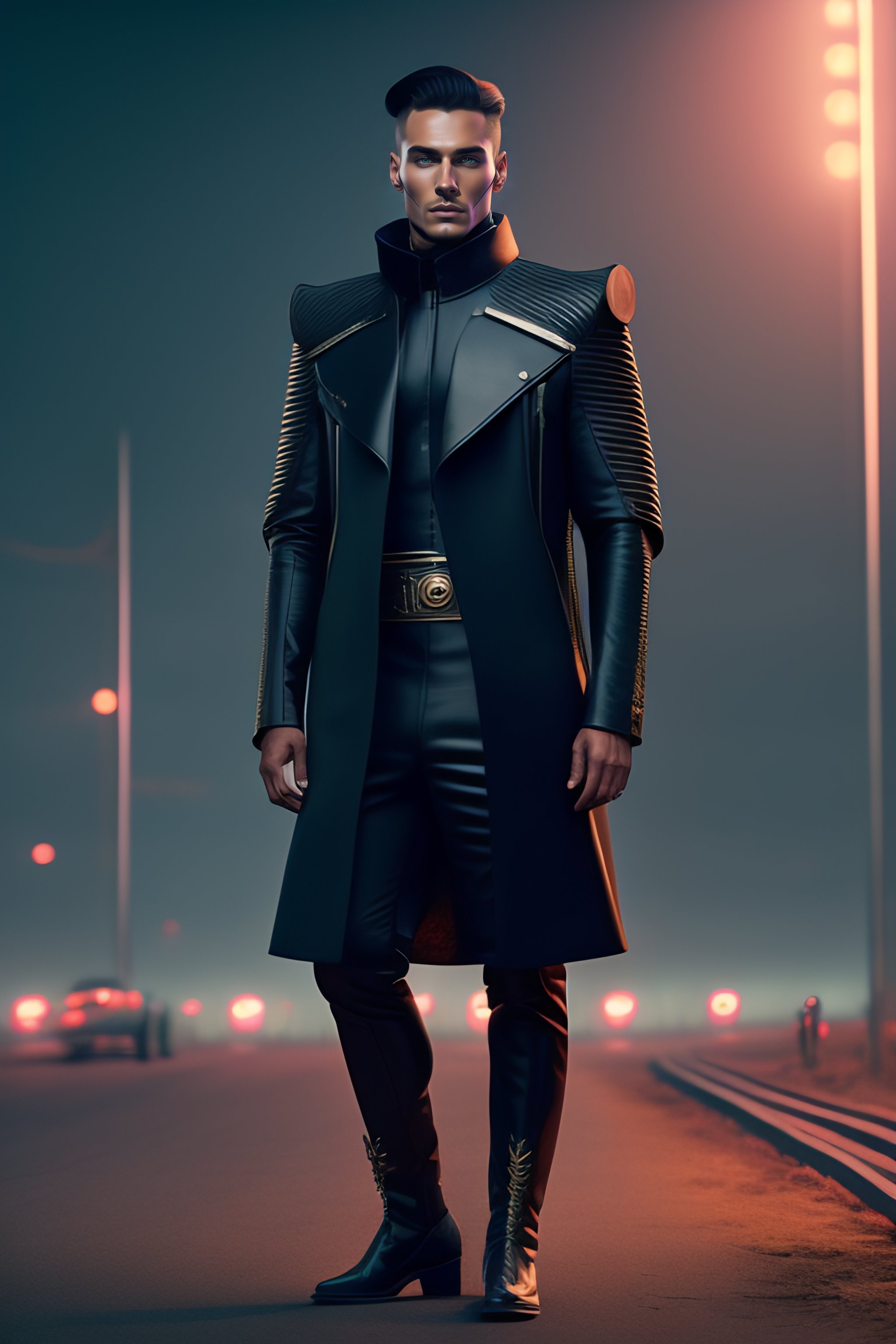 Lexica - Simon stalenhag style 1920s futuristic Futuristic Leather man's  Clothing, 8k resolution, hyper realstic ,