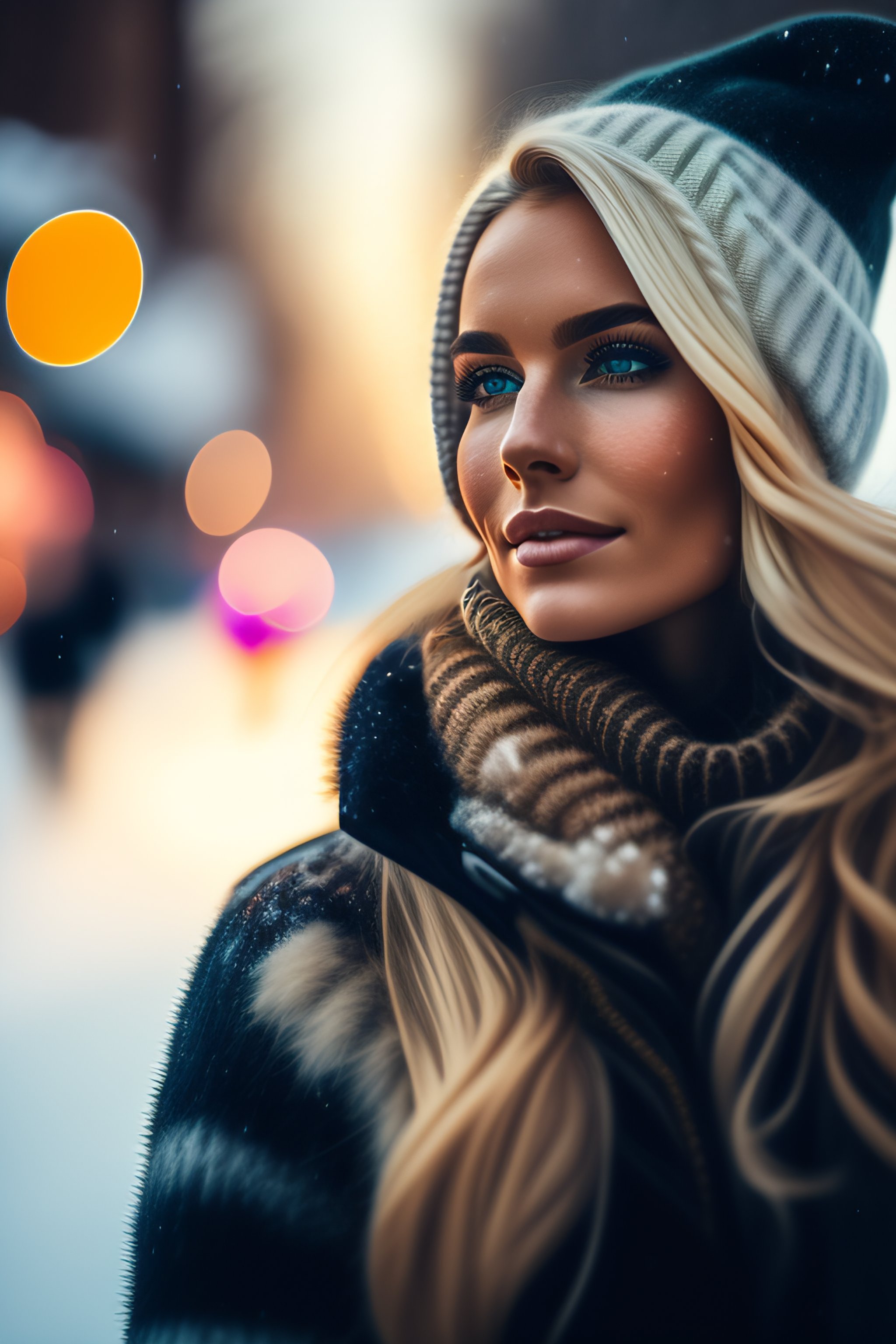 Lexica Professional Portrait Photograph Of A Gorgeous Norwegian Girl In Winter Clothing With 6249