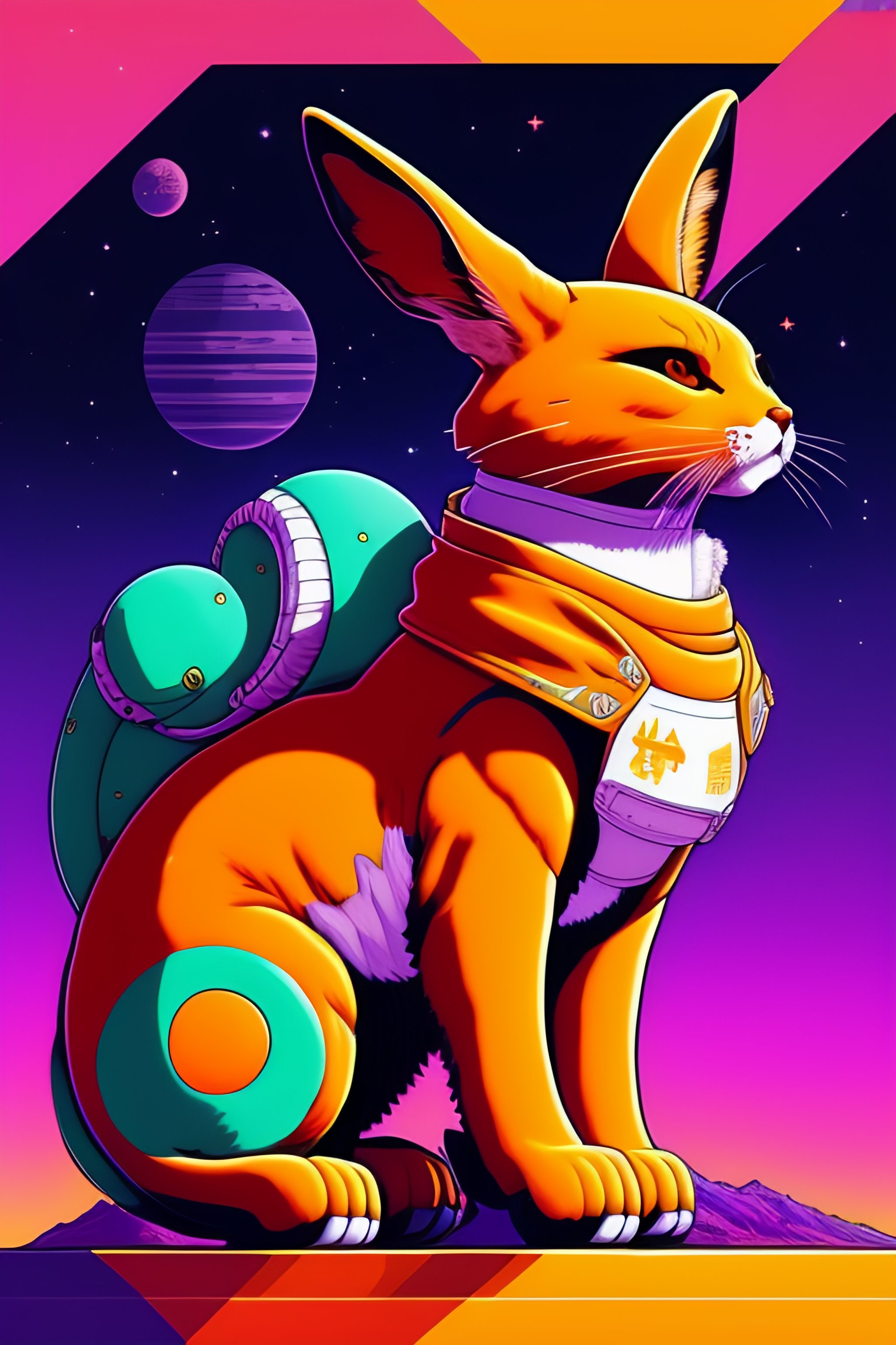 Lexica - Photo of fusion of a huge savage rabit monster with an alien ...