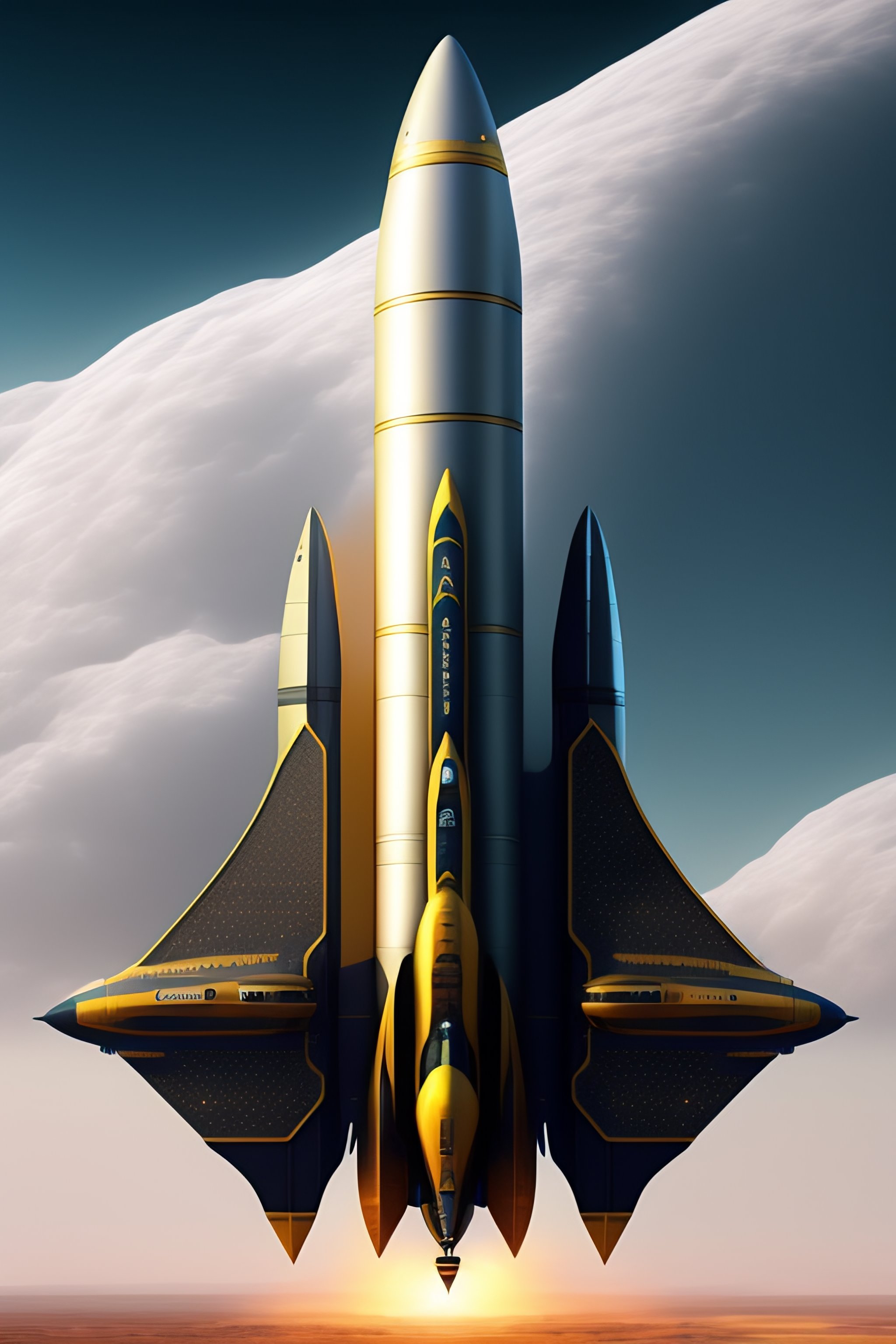 Sci Fi Space Rocket Design