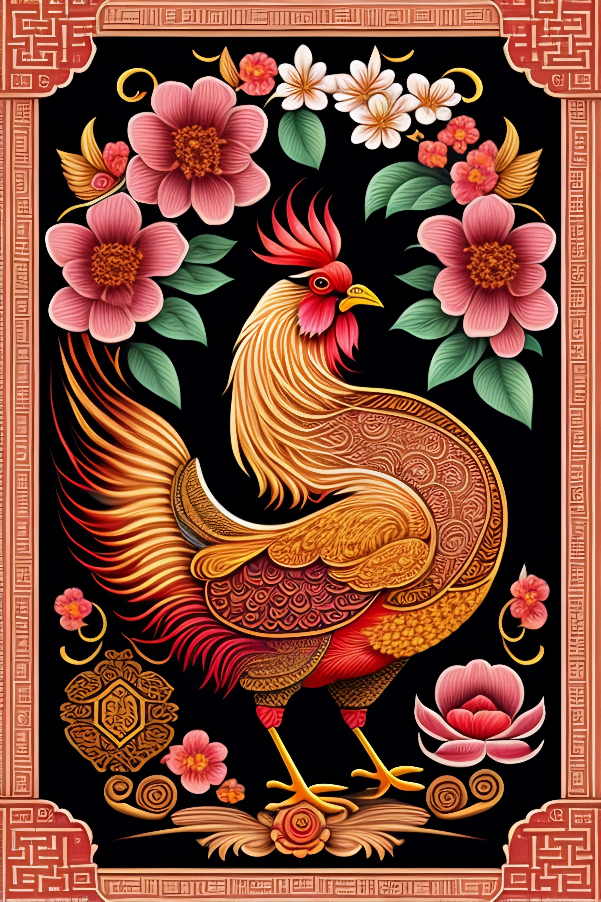 Lexica Year of the rooster, Chinese astrology, tarot card, line