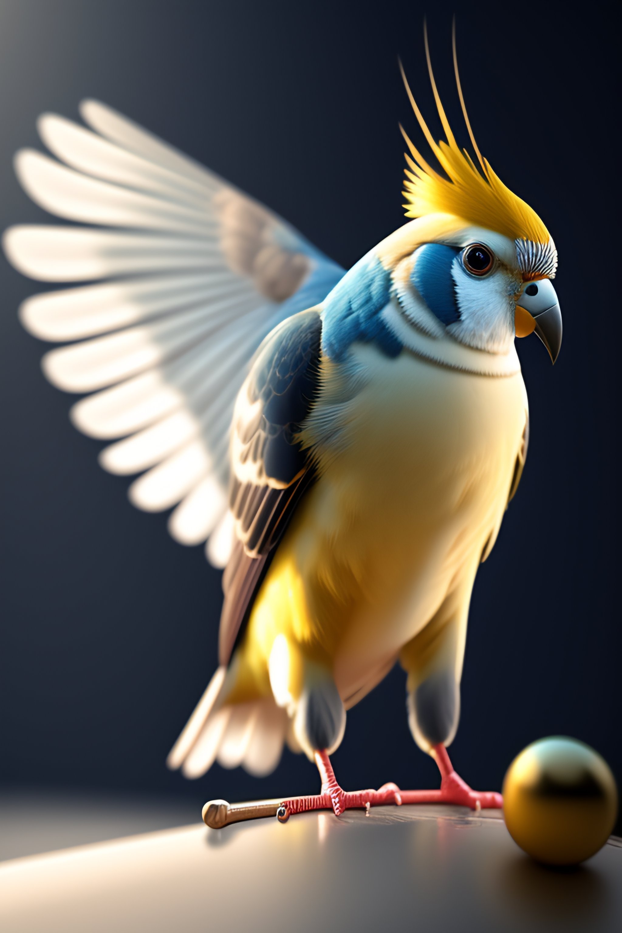 Lexica Cockatiel, depth of field,32k, natural light, ray tracing, ray