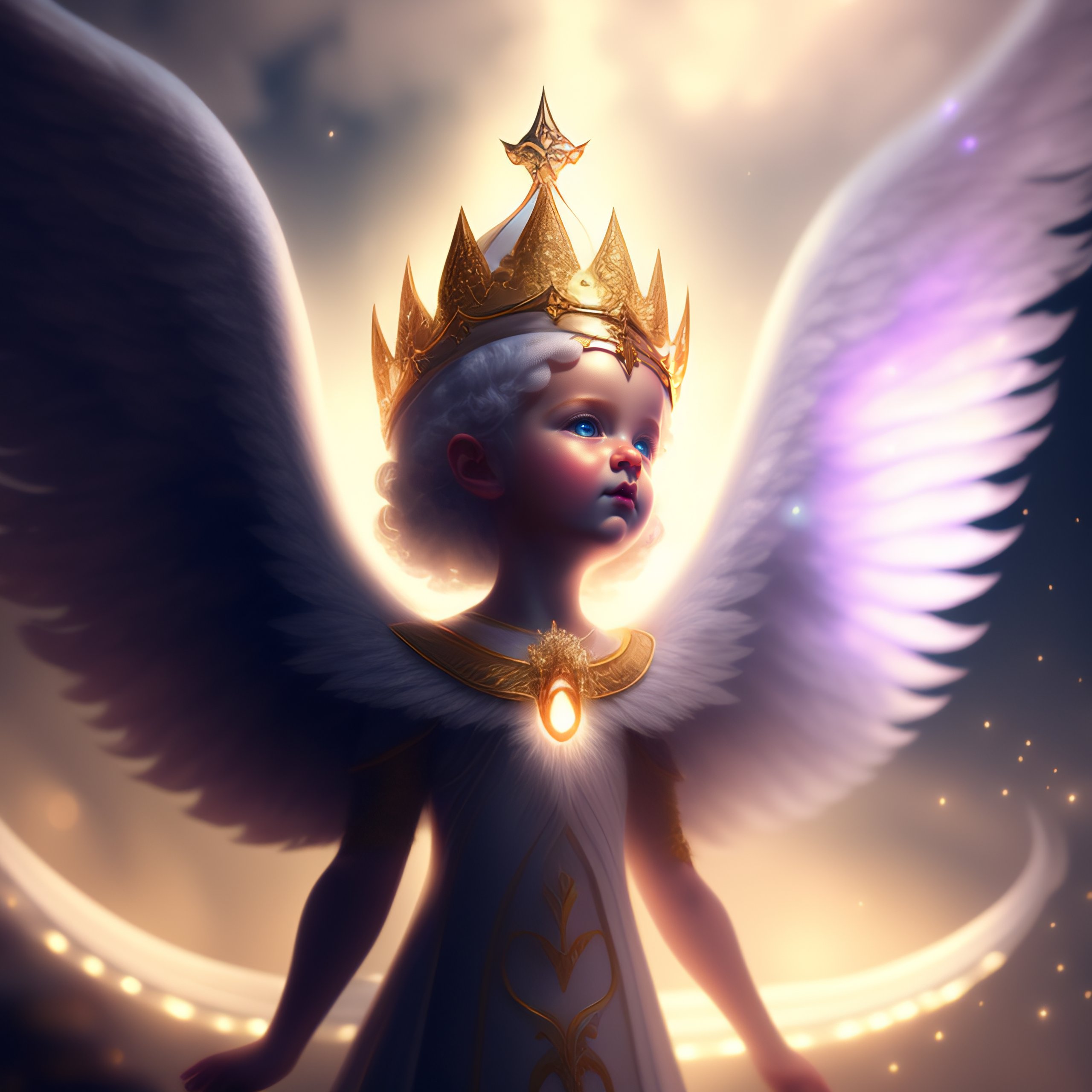 Lexica - A smal being made entirely of shimmering anthropomorphized ...