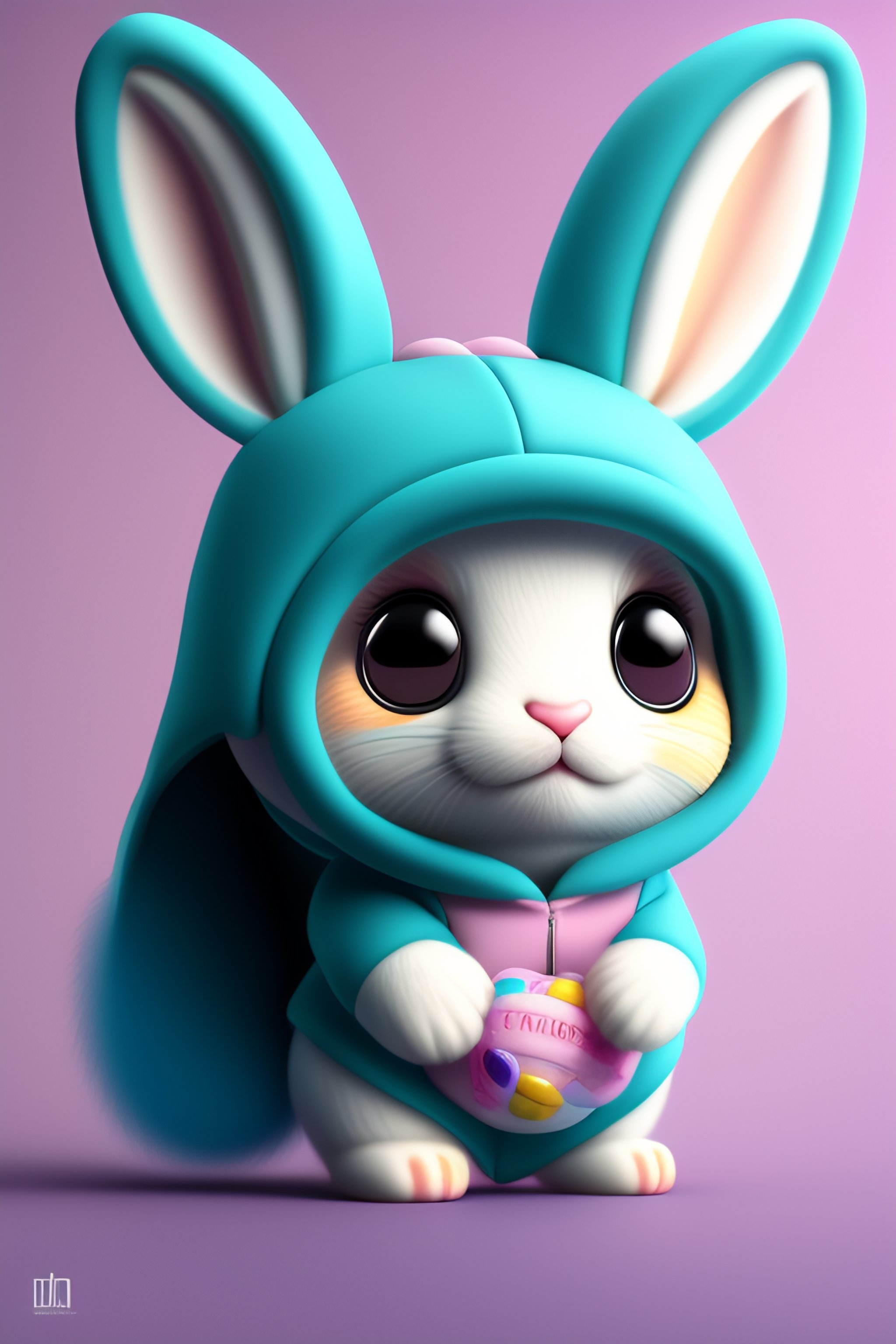 Lexica - Cute and adorable anthropomorphic rabbit in delivery suit of ...