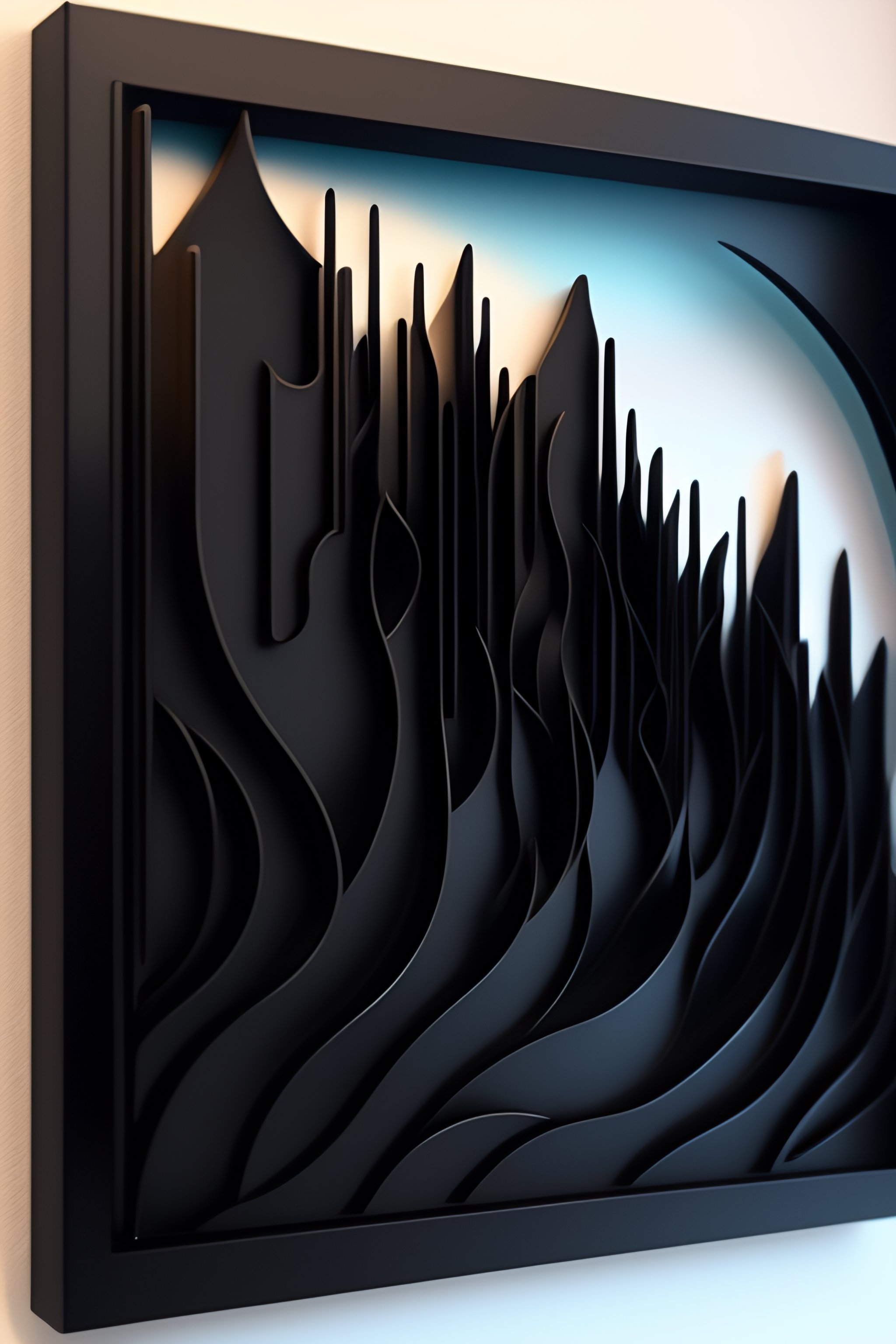 Lexica Gothic 3d abstract wall art