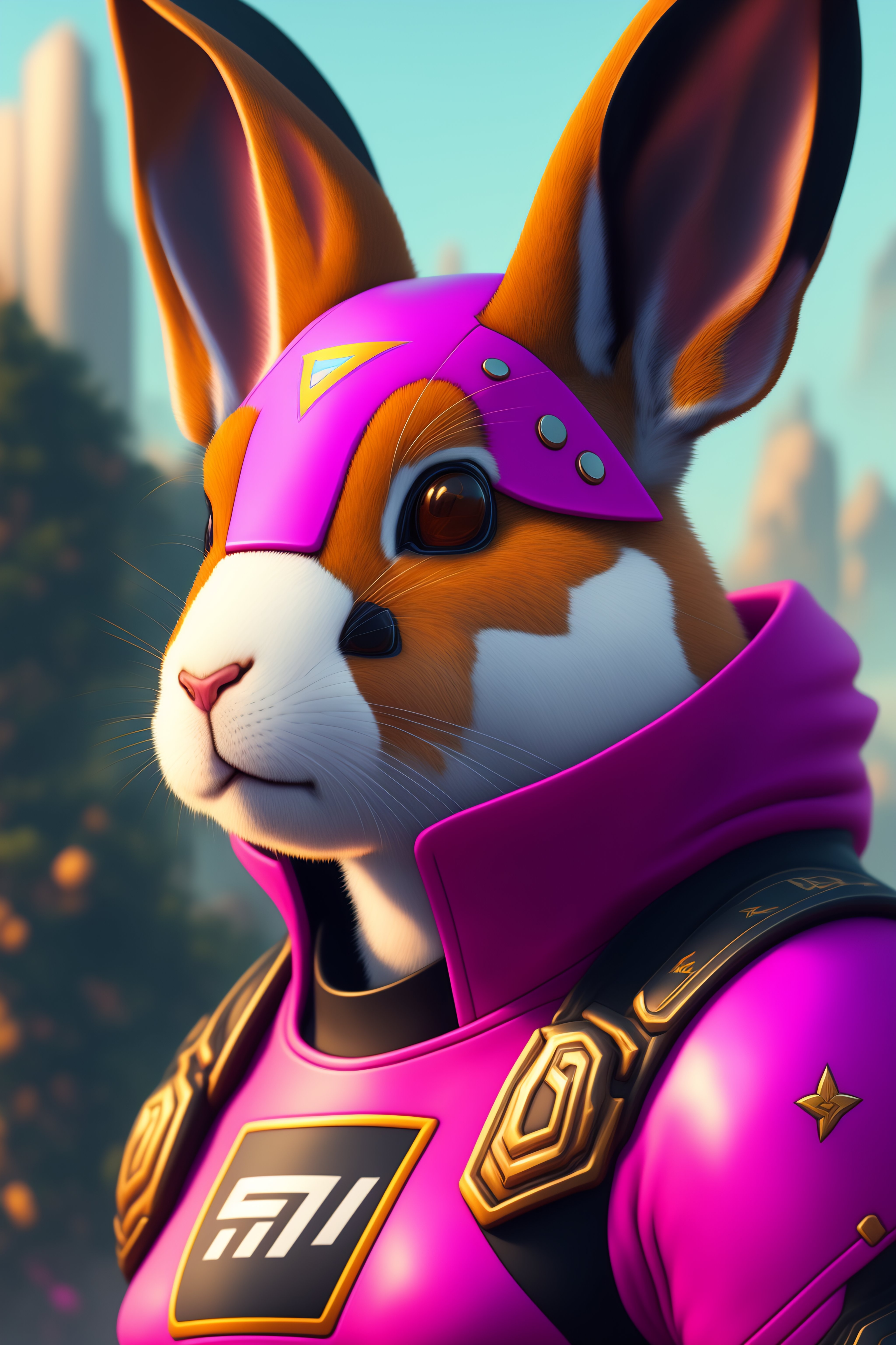 Lexica - Cartoony, happy joe rogan portrait painting of a rabbit ...