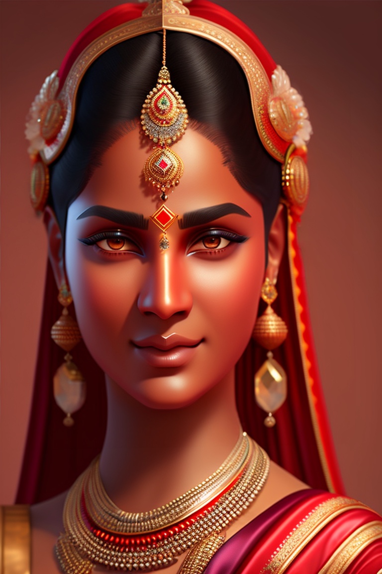 Lexica - Generate a realistic humanoid mata sheronwali with four hand ...