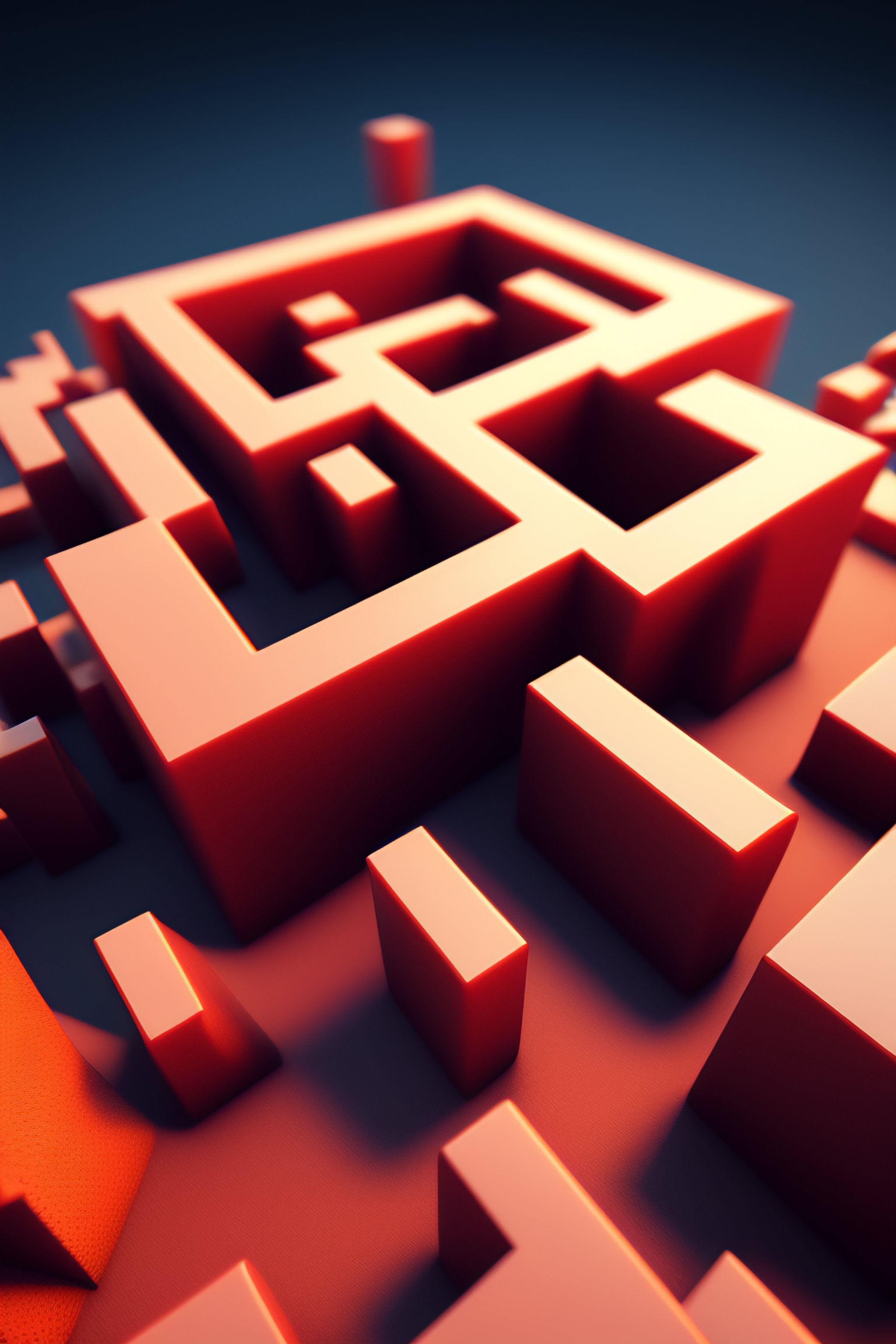 lexica-low-poly-impossible-maze-of-doom-3-d-render-official-art