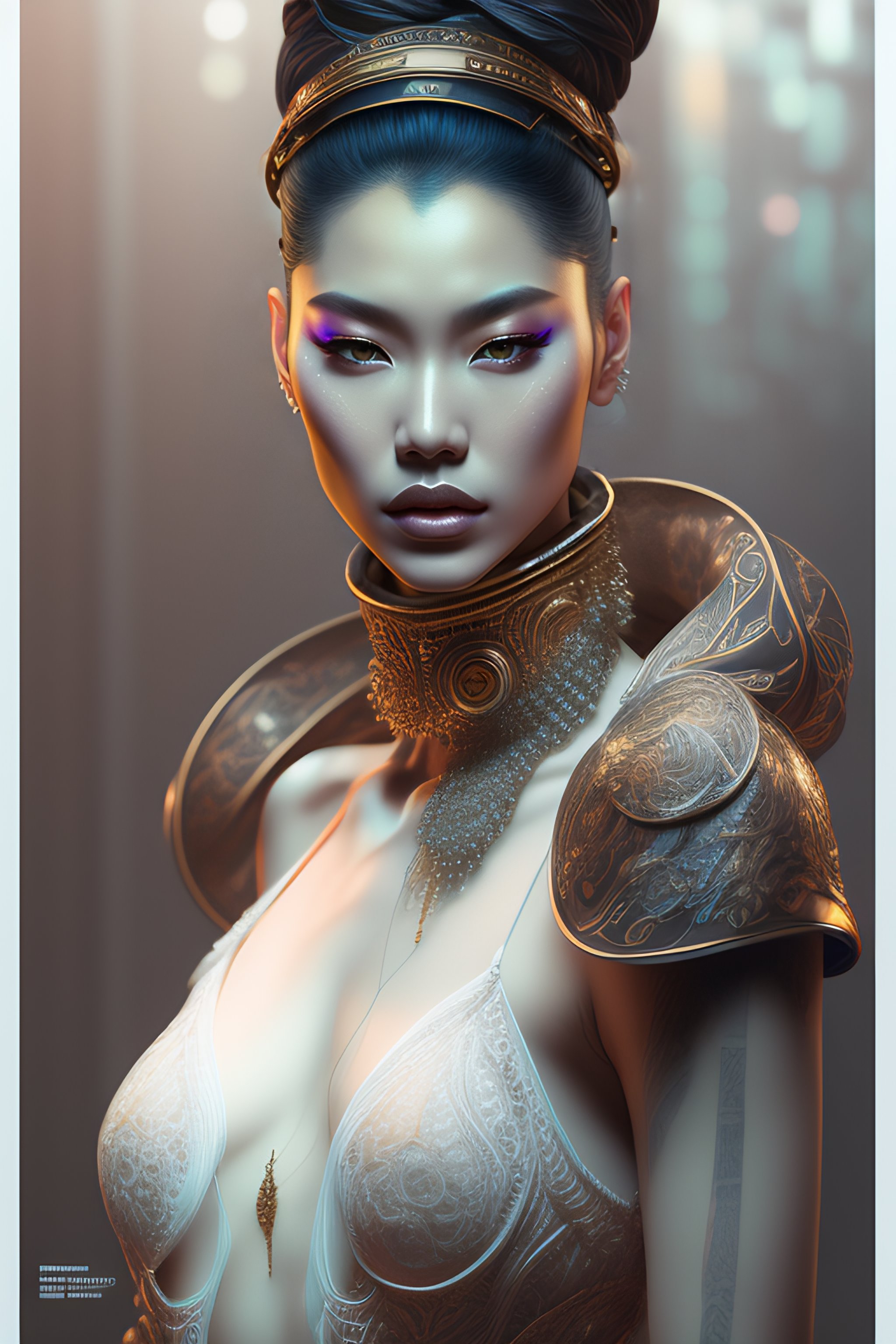 Lexica The Portrait Of An Absurdly Beautiful Graceful Sophisticated Fashionable Cyberpunk