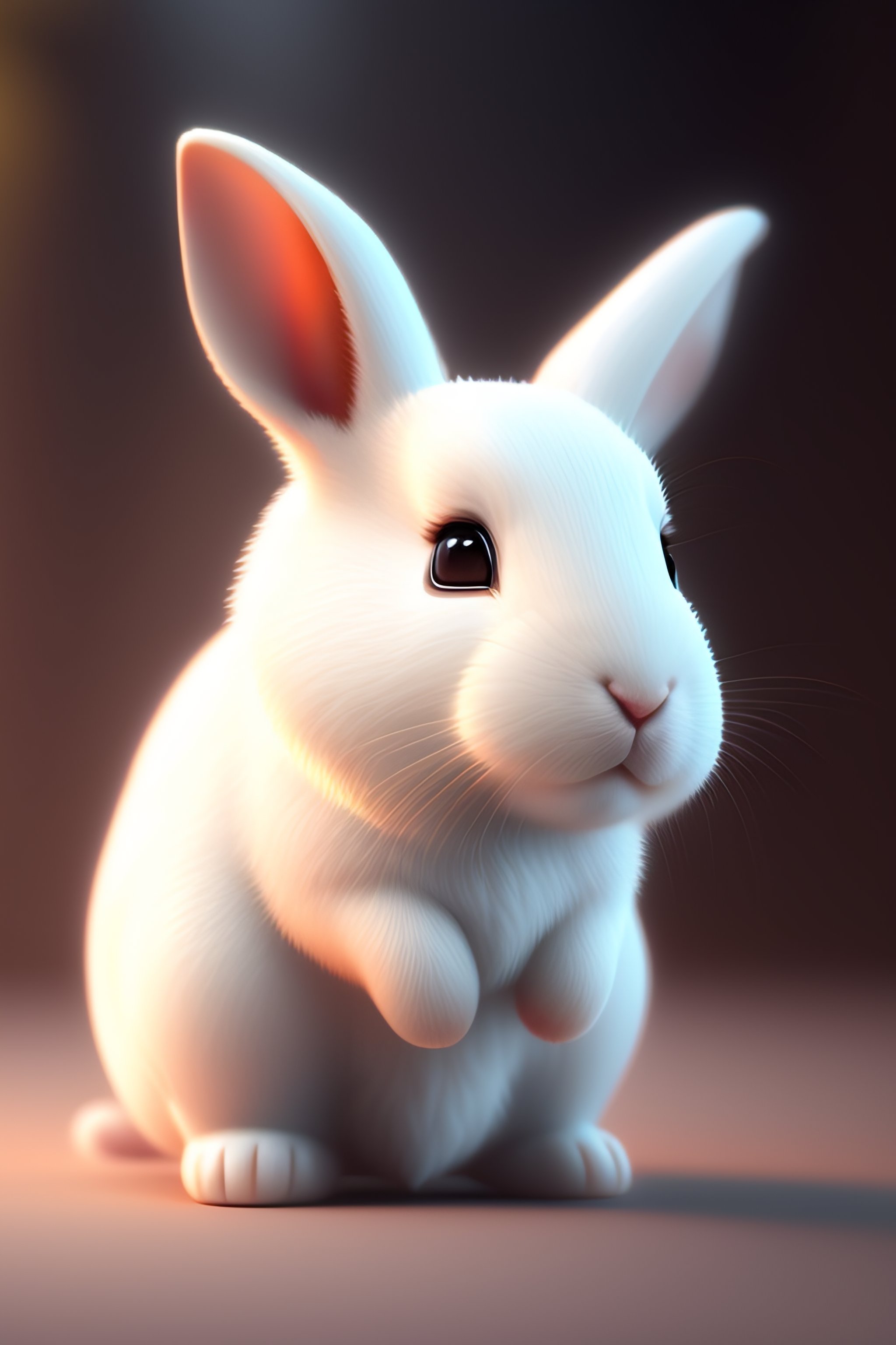 Lexica - Cute happy white cartoon rabbit, wearing white lab coat ...