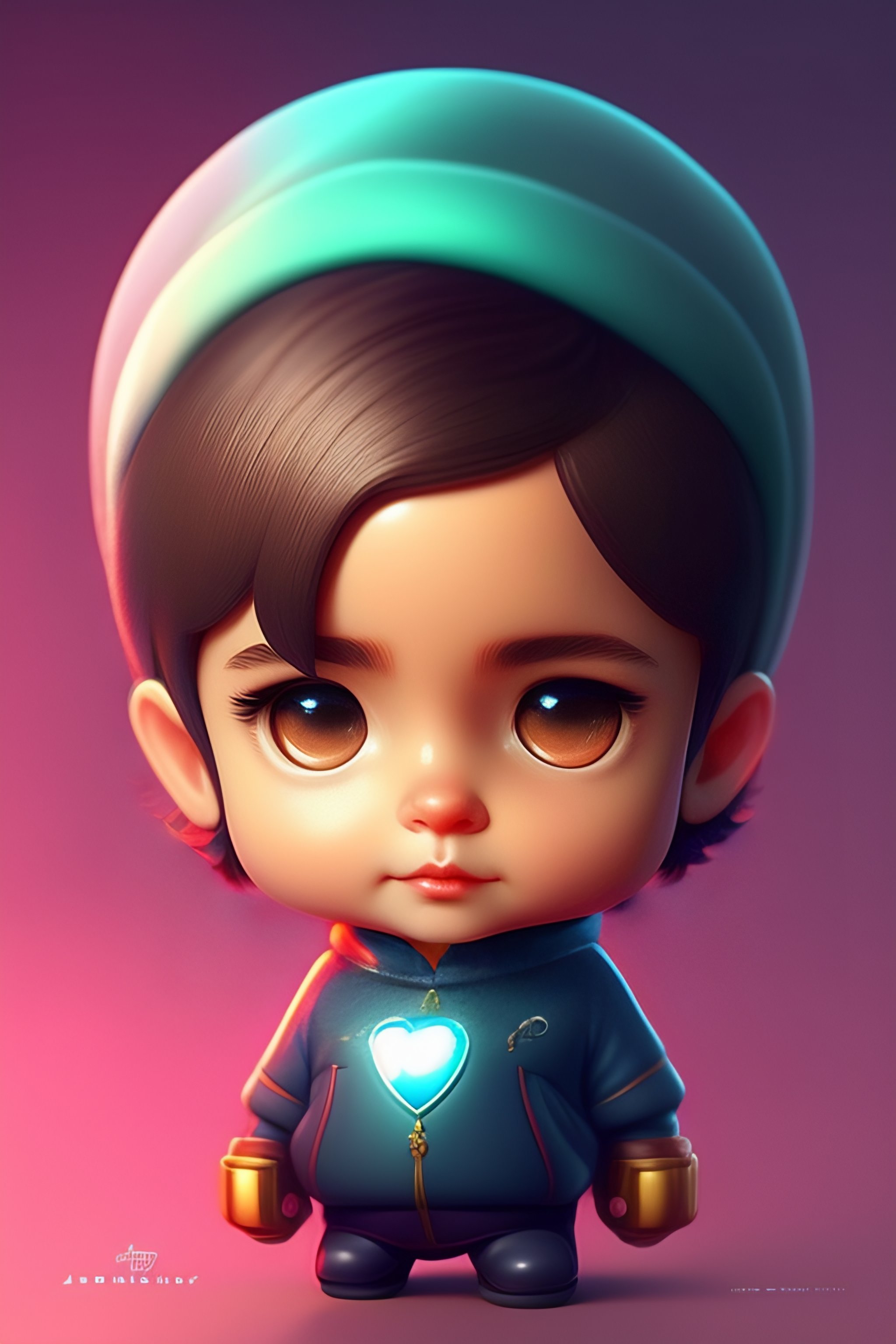 Lexica - Cute and adorable cartoon Steve Jobs, fantasy, dreamlike