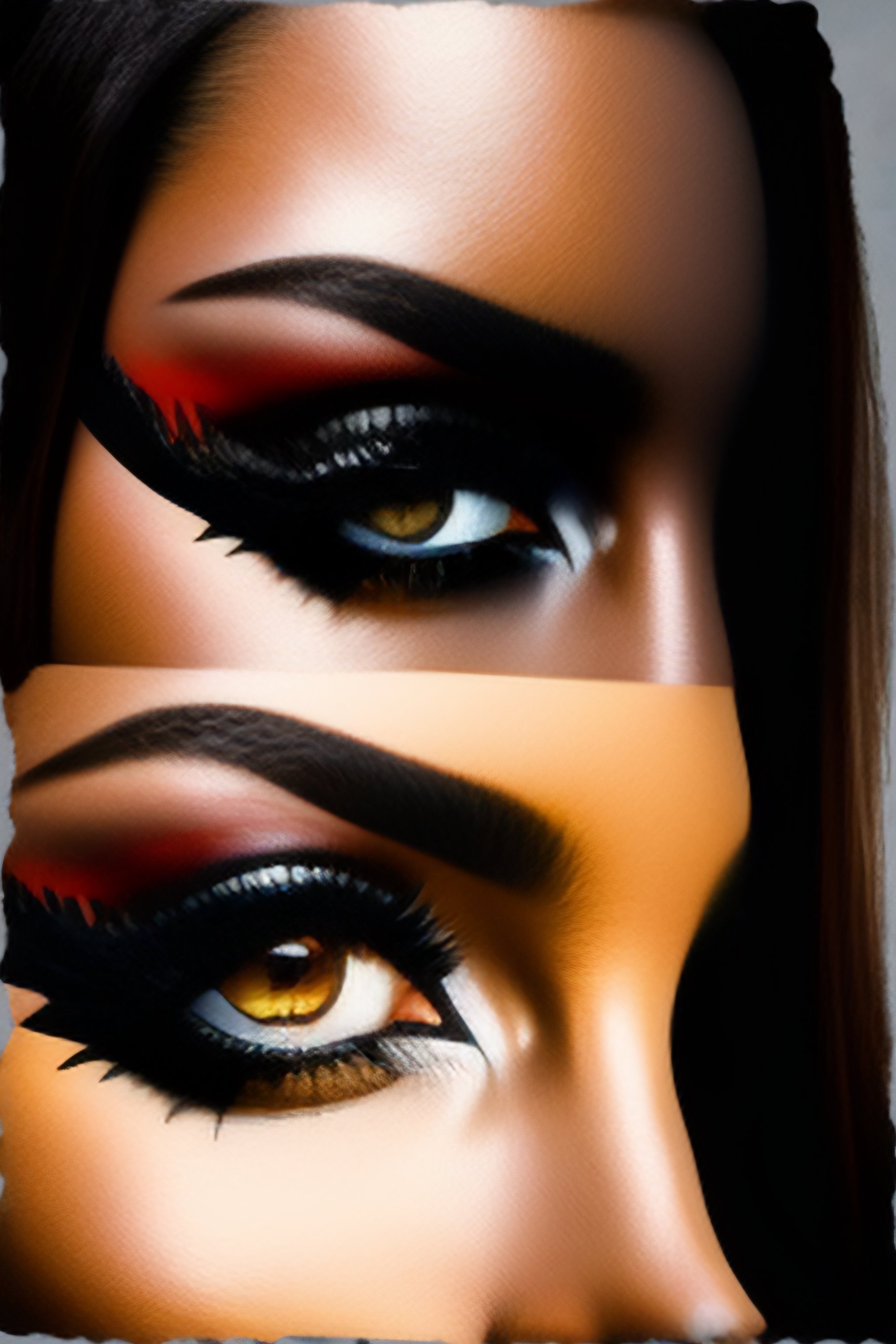 Lexica Woman with black eyes