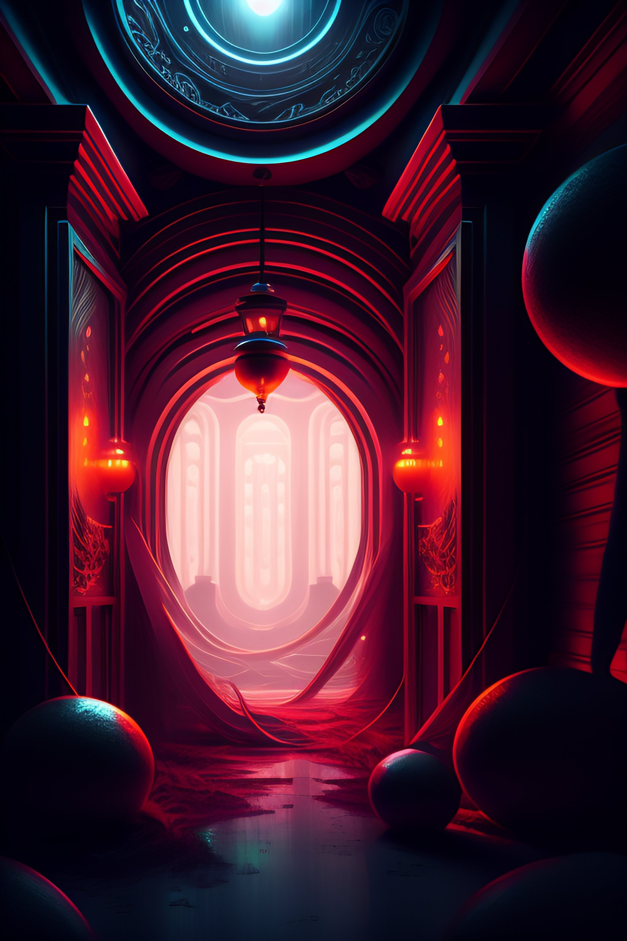 Lexica - Monster inside a liminal space of nightmares, dynamic lighting ...