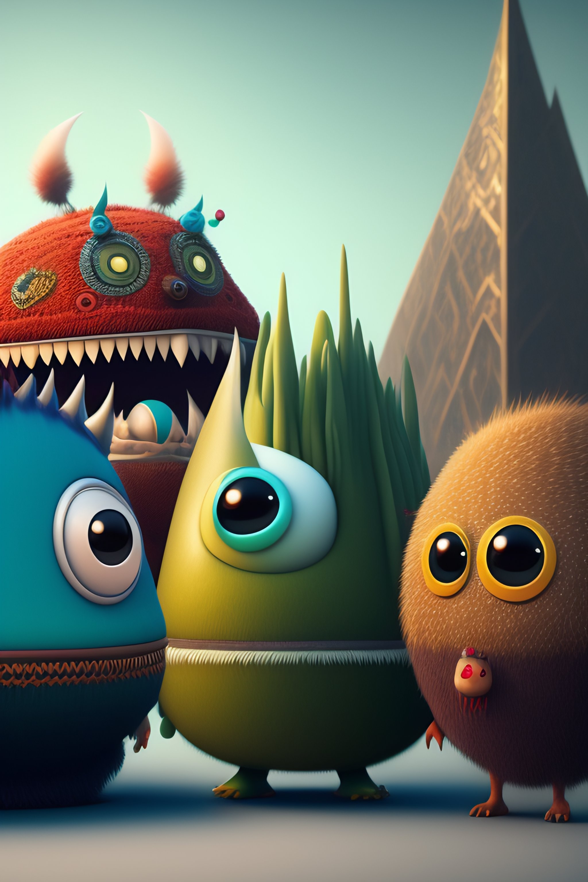 Lexica - A gathering of Abstract monsters characters with big heads and ...