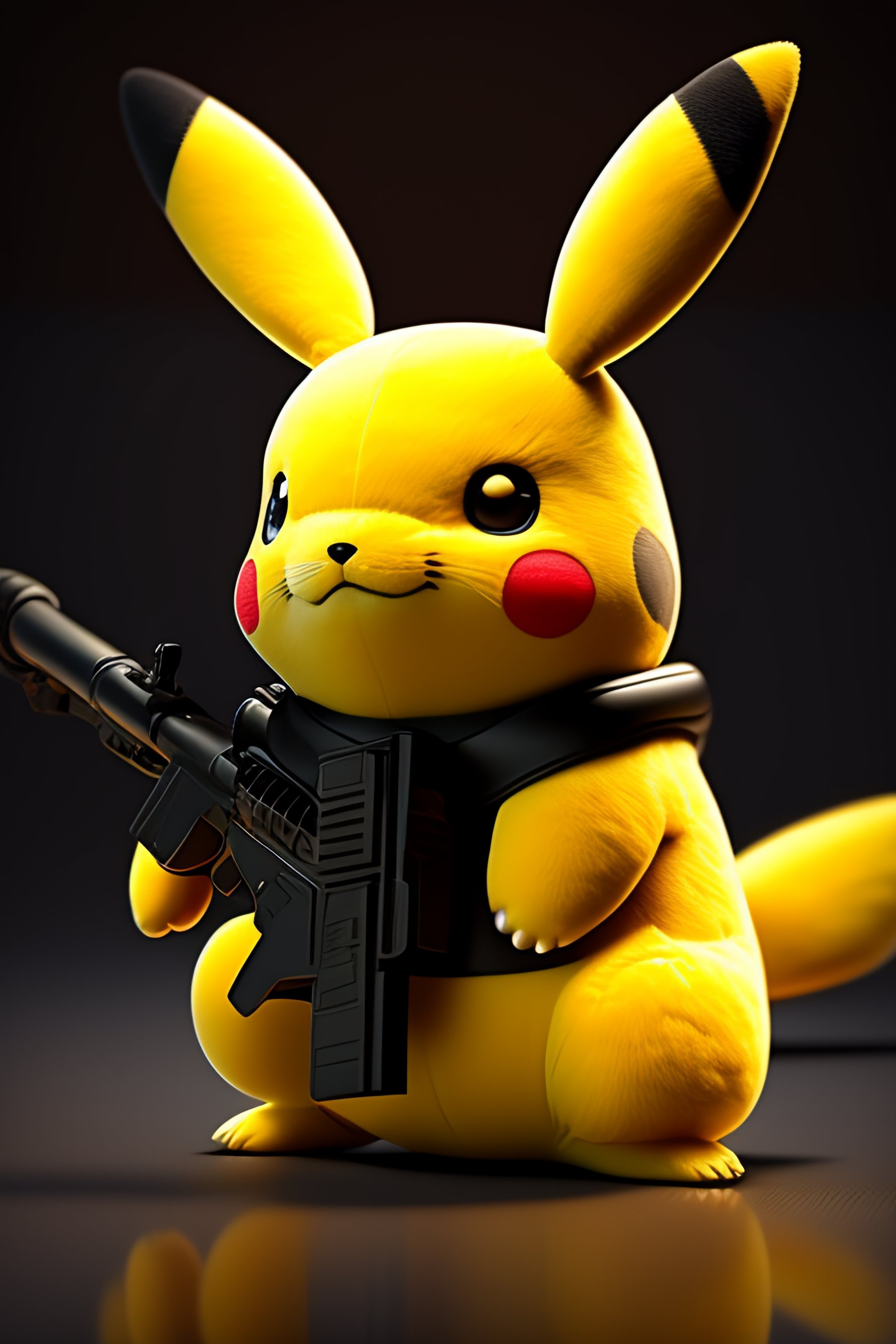 Pikachu With A Gun