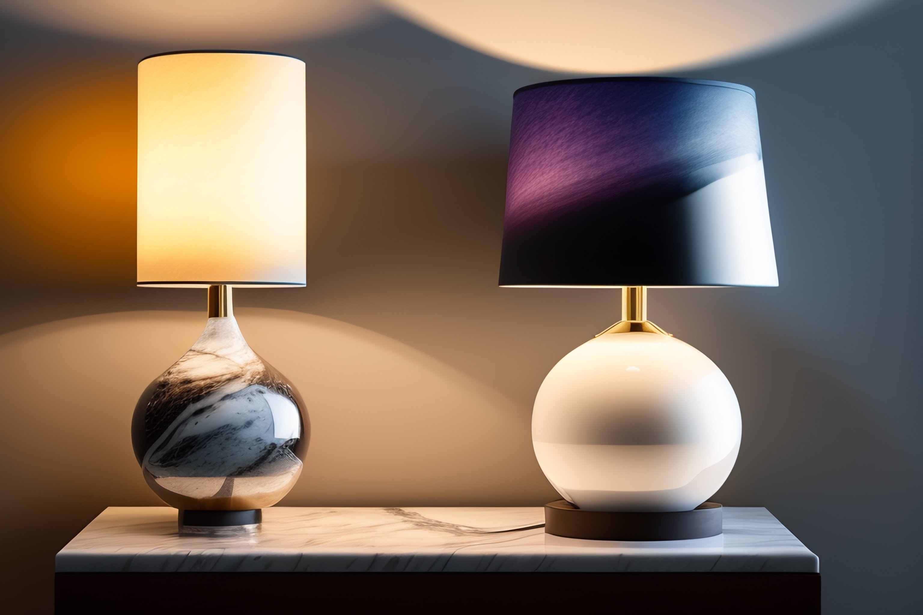 lexica-a-table-lamp-with-a-marble-base-and-a-fabric-lampshade