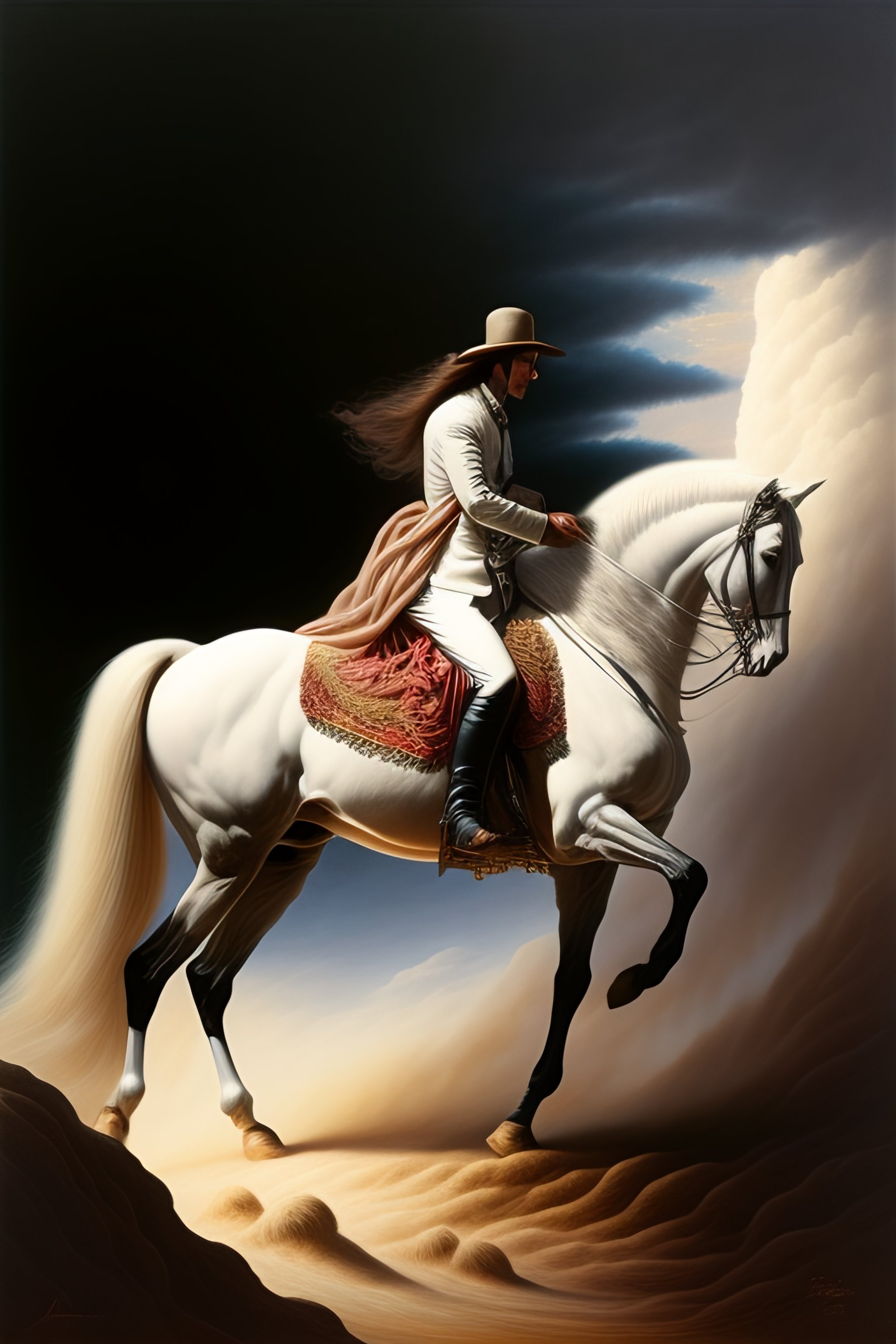 Lexica - Death riding a white horse by agostino arrivabene