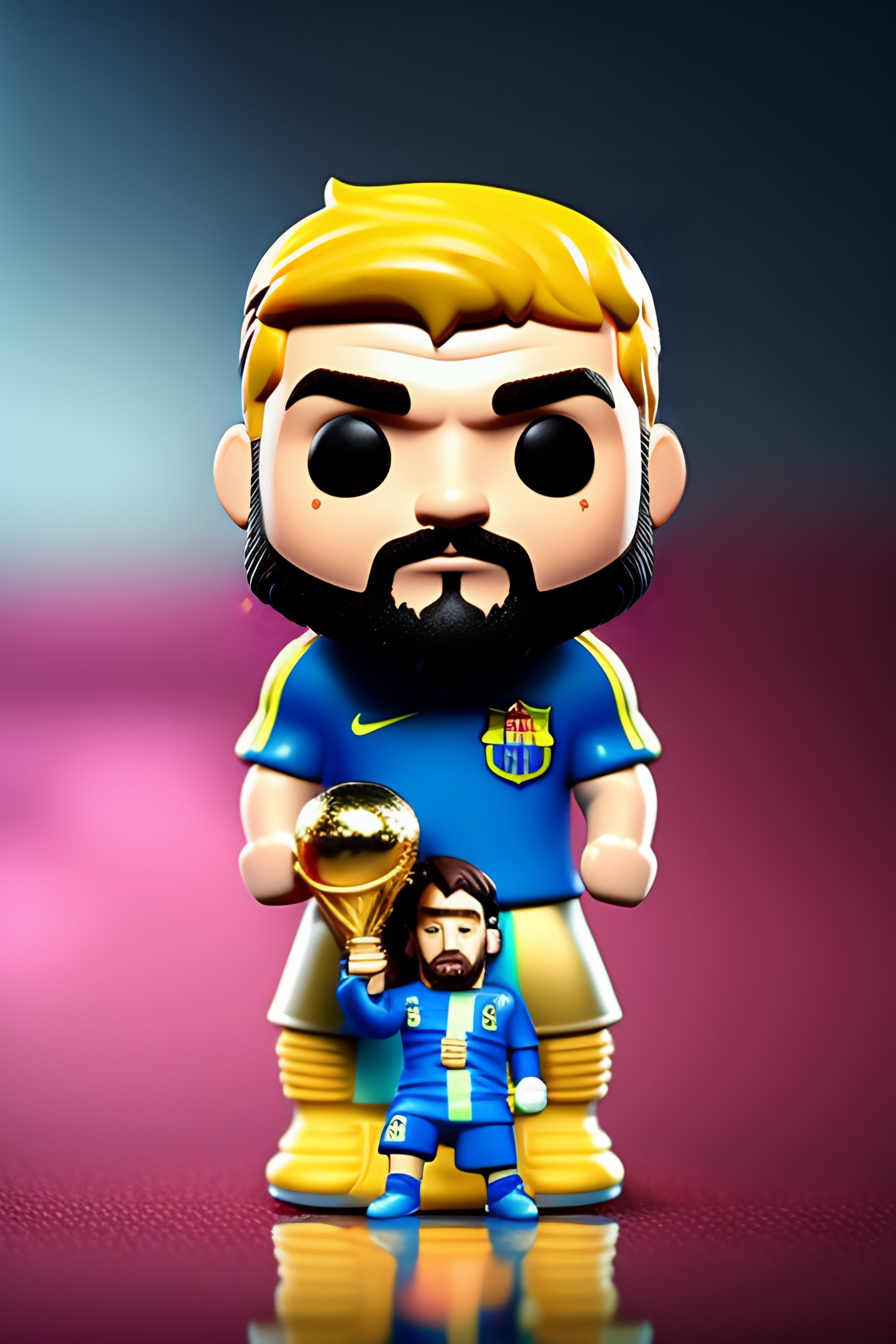 Lexica - Leonel messi as funko pop, with the argentinian national team ...