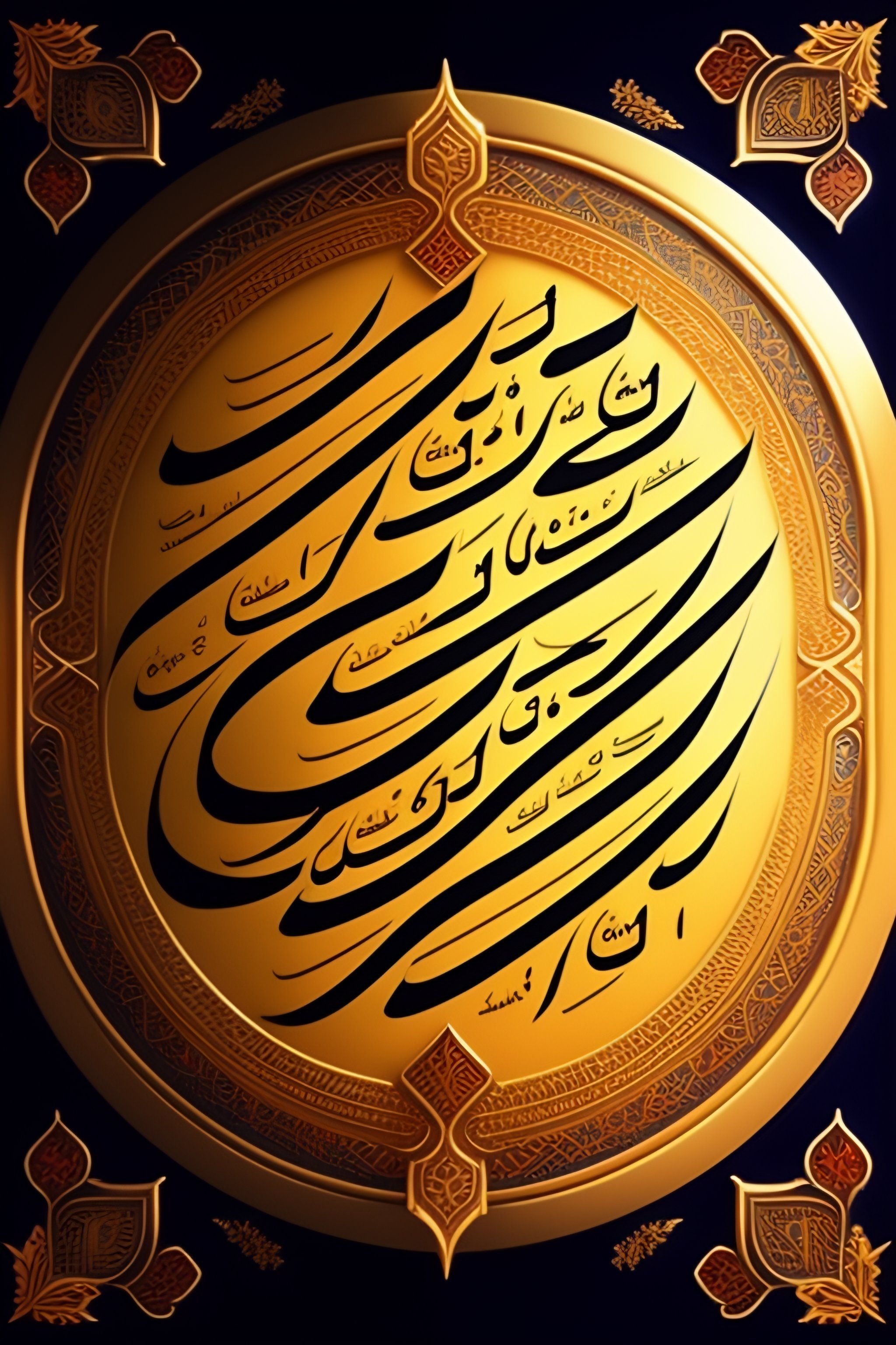 lexica-there-is-only-one-god-in-arabic-calligraphy