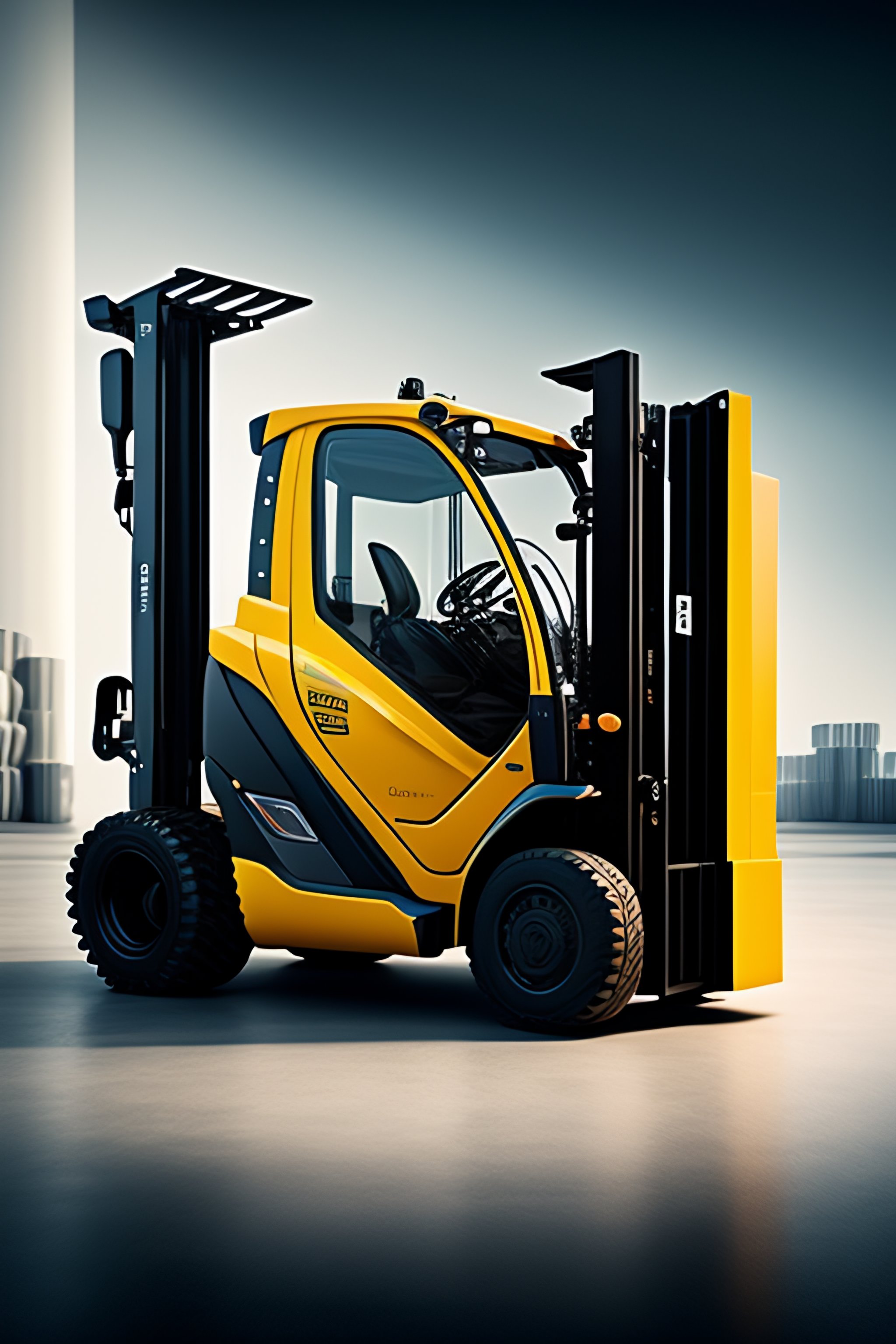 Lexica - Picture of a forklift truck: Futuristic, advanced design ...