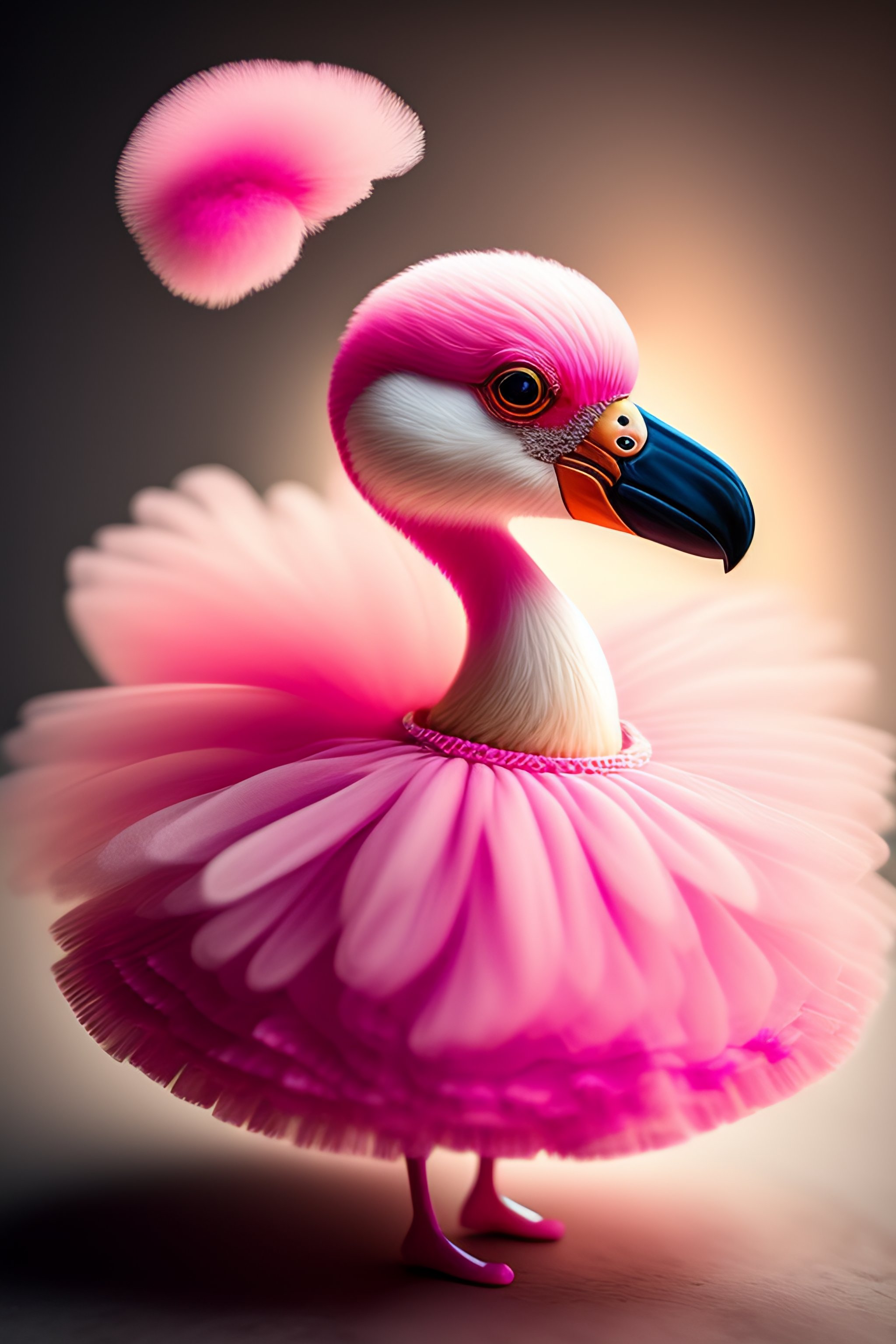 Lexica - Award-winning Photo Of A Beautiful Flamingo Ballerina, Pink ...