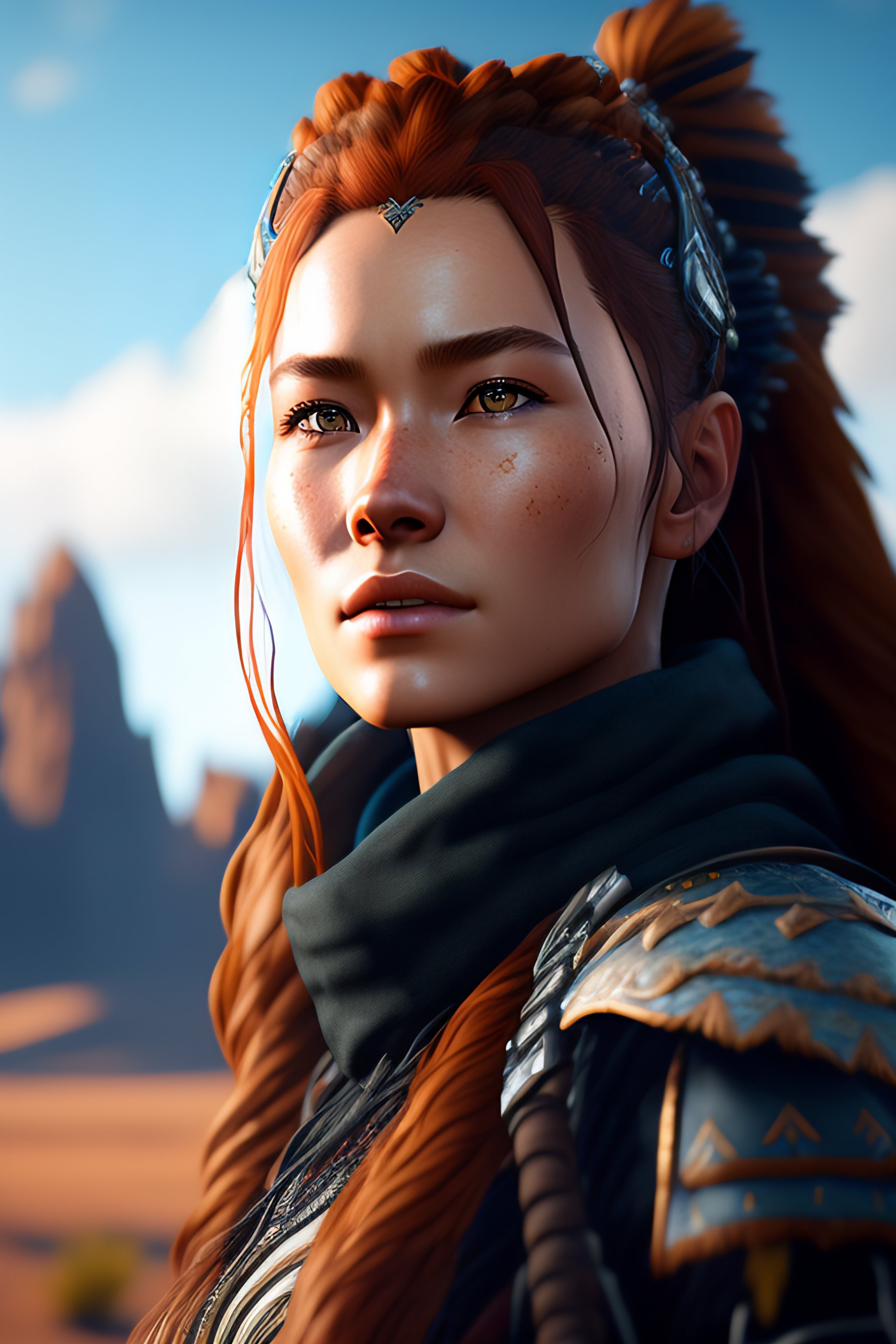 Lexica - Aloy, Horizon Zero Dawn, photorealistic, 4k