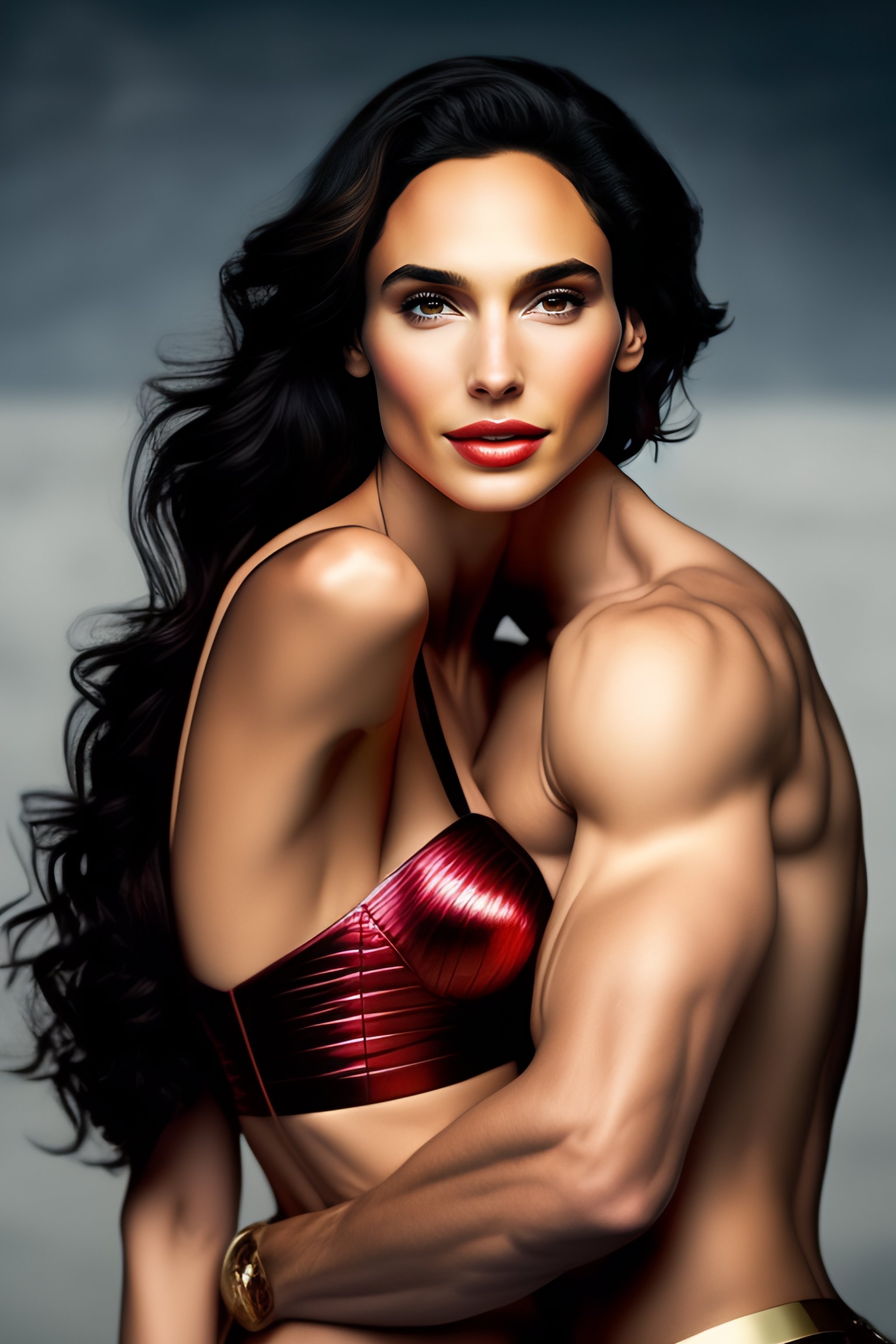 Lexica - Gal Gadot sexy kiss little boy, glamour, sexy