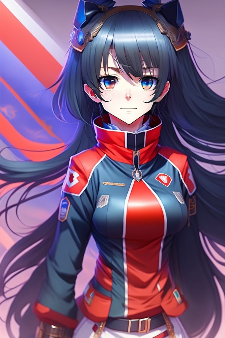 lexica-a-anime-girl-have-black-hair-wear-a-uniform-have-2-eye