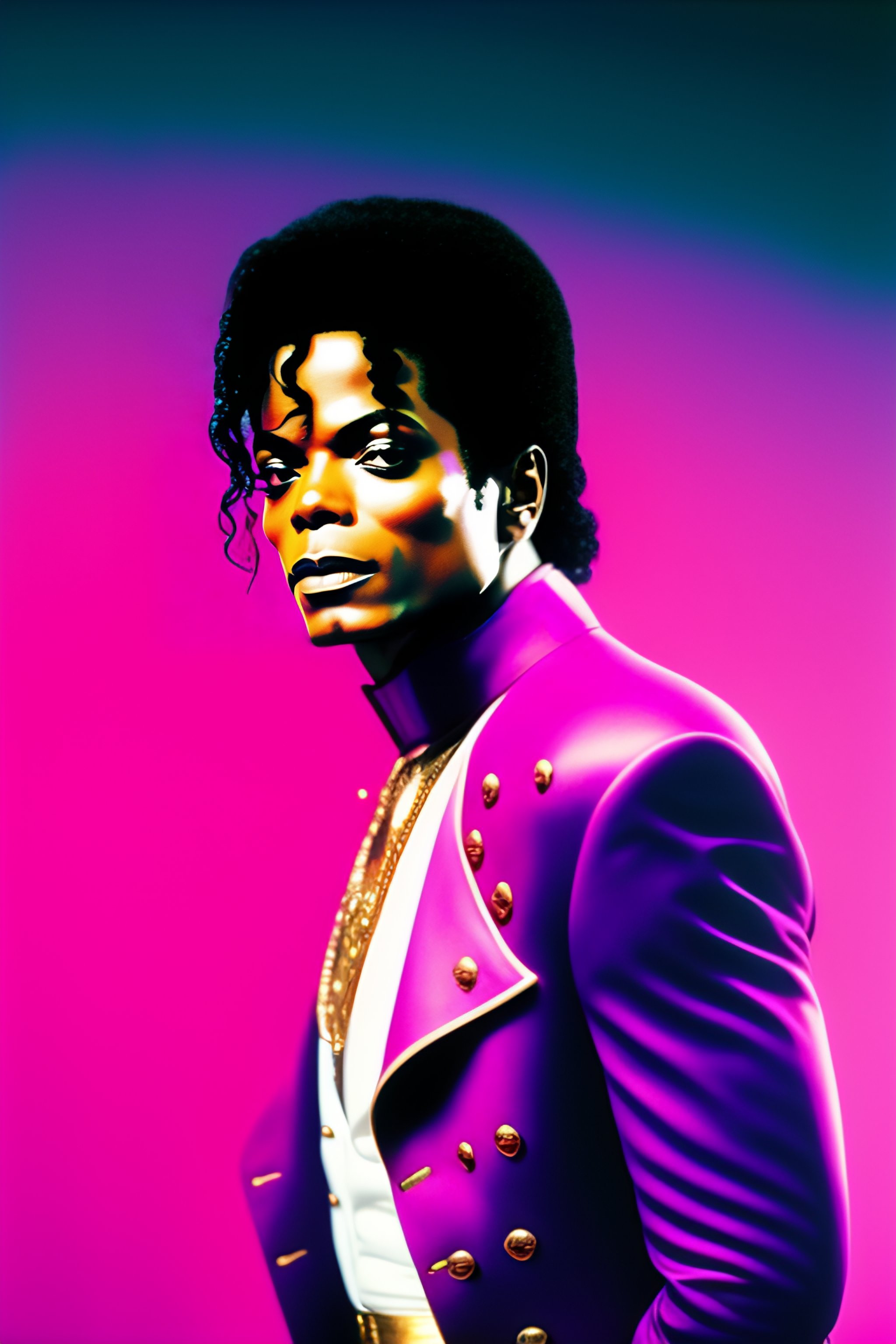 Michael jackson purple store suit