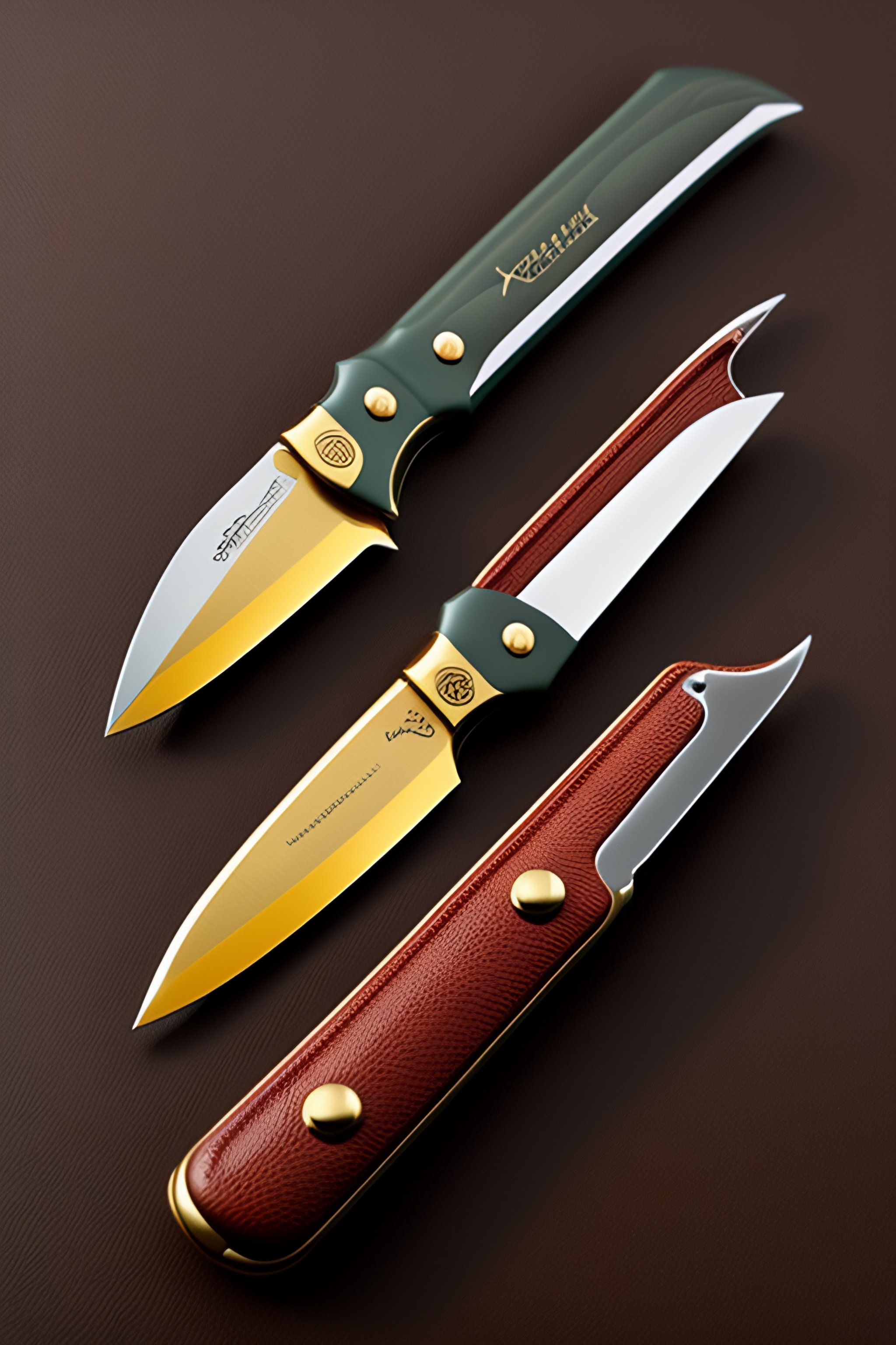 Lexica Vintage ,OKAPI foldable ratchet knife with blade shine